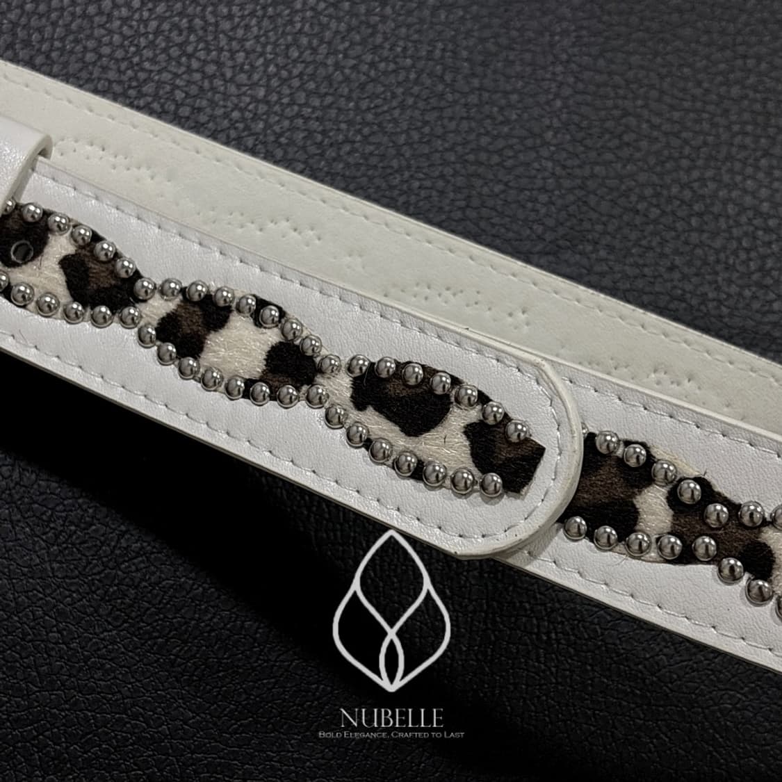 🌗 Leopard stud belt / 호피 스터드 웨스턴 벨트 상품이미지5
