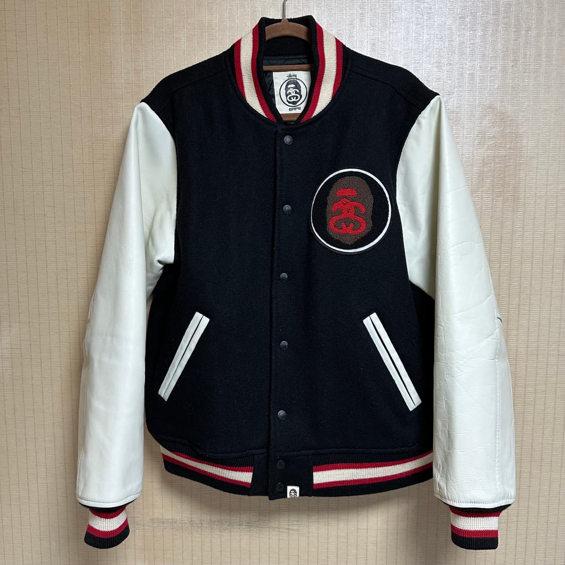 스투시 베이프 바시티 자켓 XL사이즈 상품이미지1