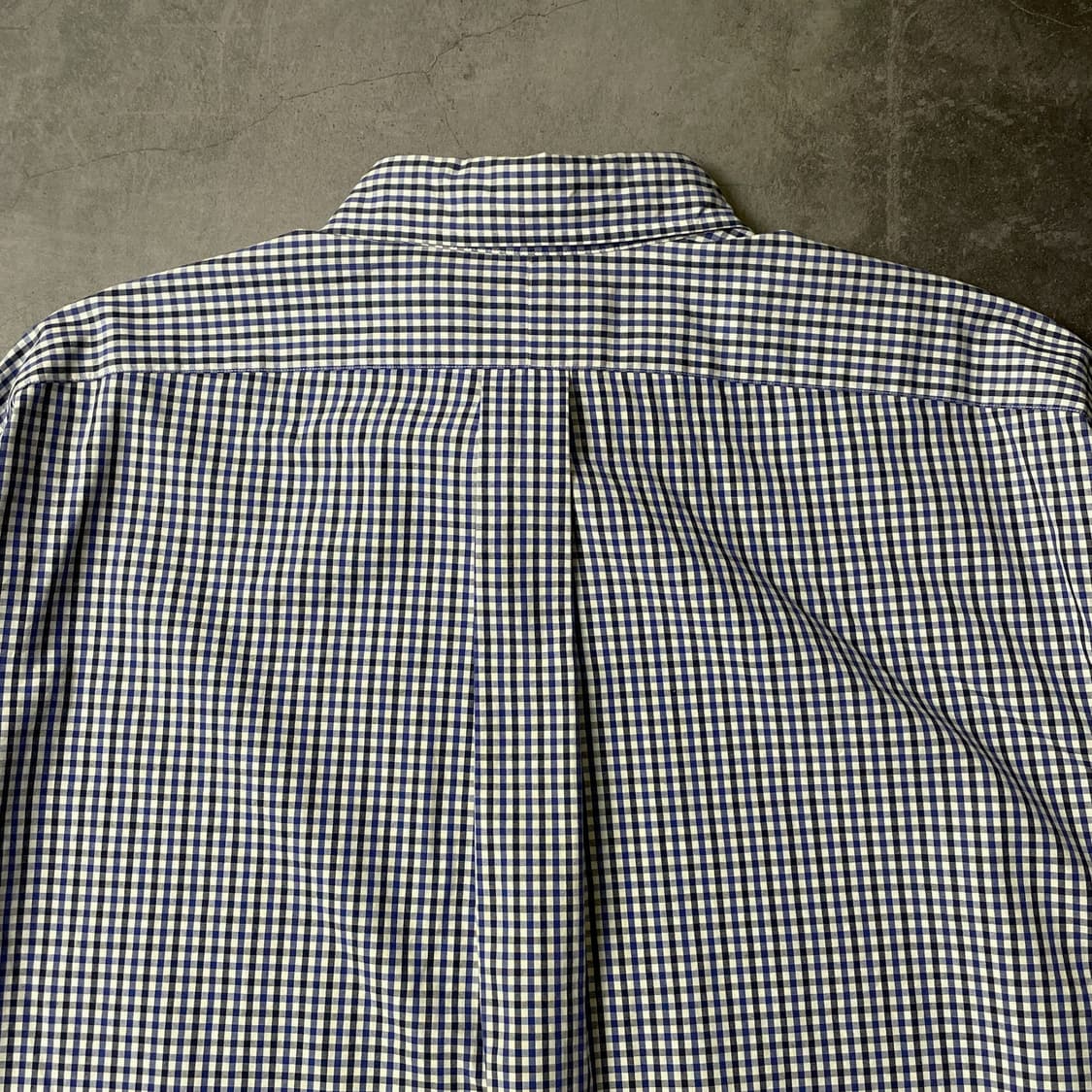 RALPH LAUREN 랄프로렌 빈티지 블루블랙 체크 코튼셔츠 상품이미지7