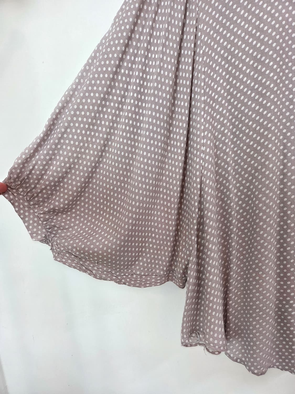 뮤트 핑크 도트 블라우스 상품이미지4