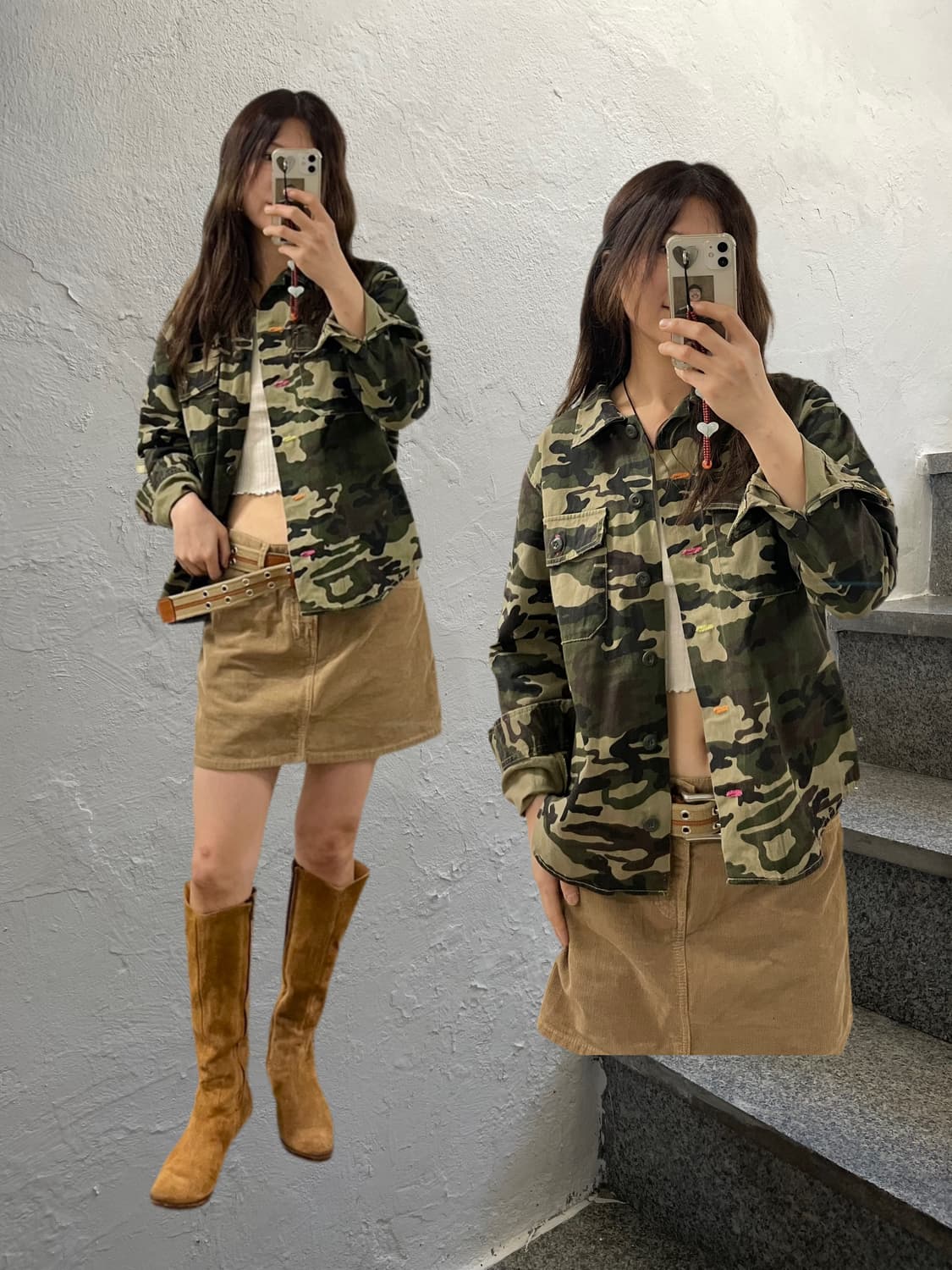 BEAMS 카모 셔츠 자켓 상품이미지1