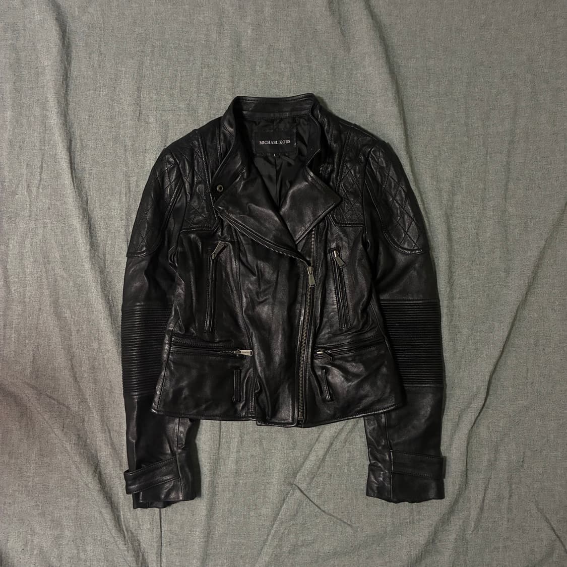 vintage black leather jacket 상품이미지2