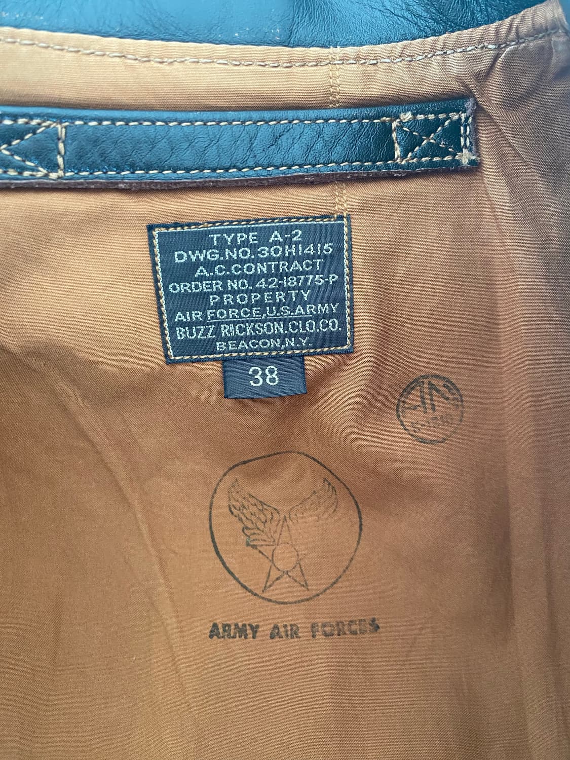 버즈릭슨 A-2 가죽자켓 팝니다 상품이미지4