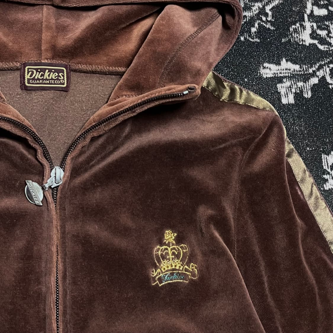 디키즈 투웨이 벨벳 후드집업 L (여성용) 상품이미지3