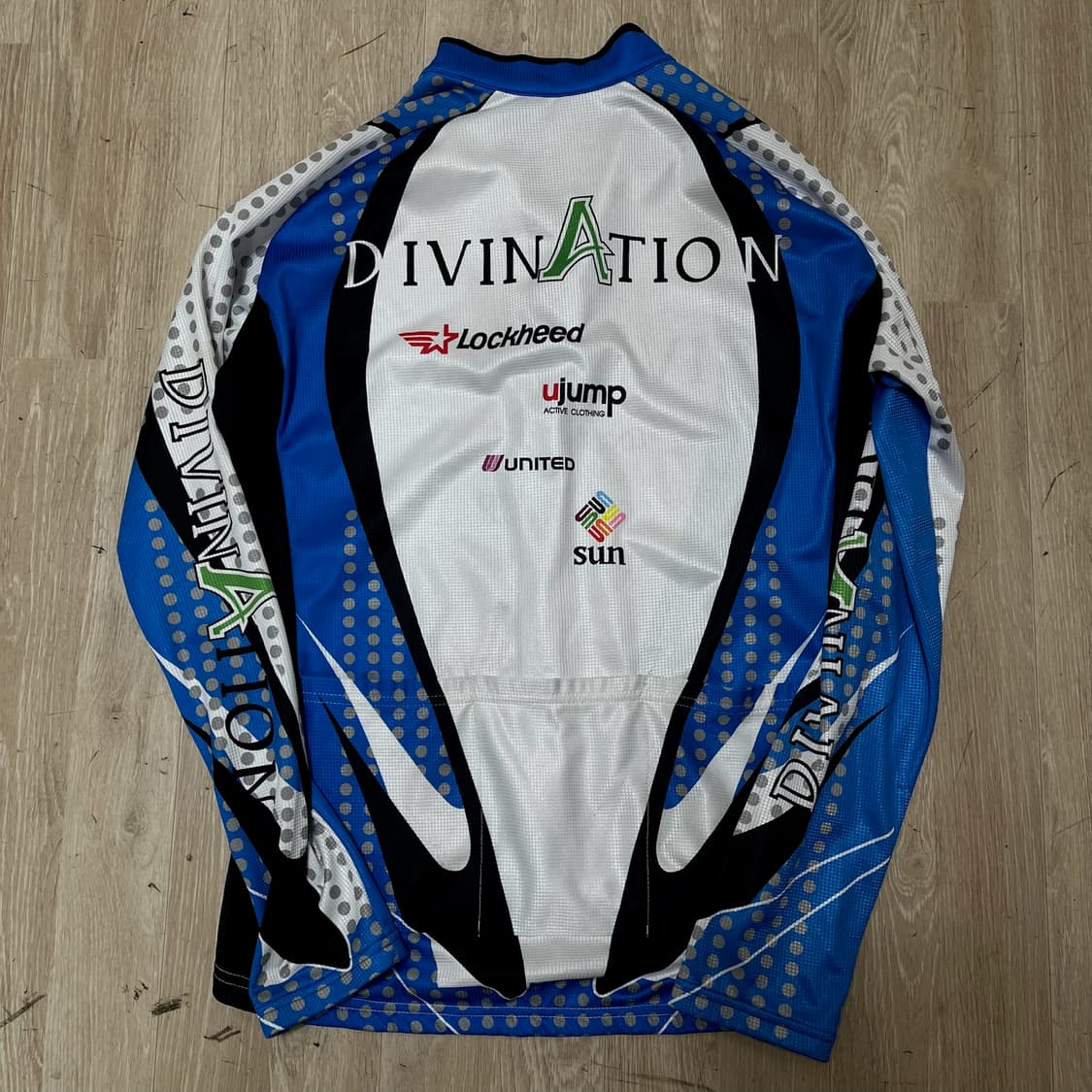 디바이네이션 자전거 싸이클링 기능성 져지 [블루/화이트] L/100 상품이미지7