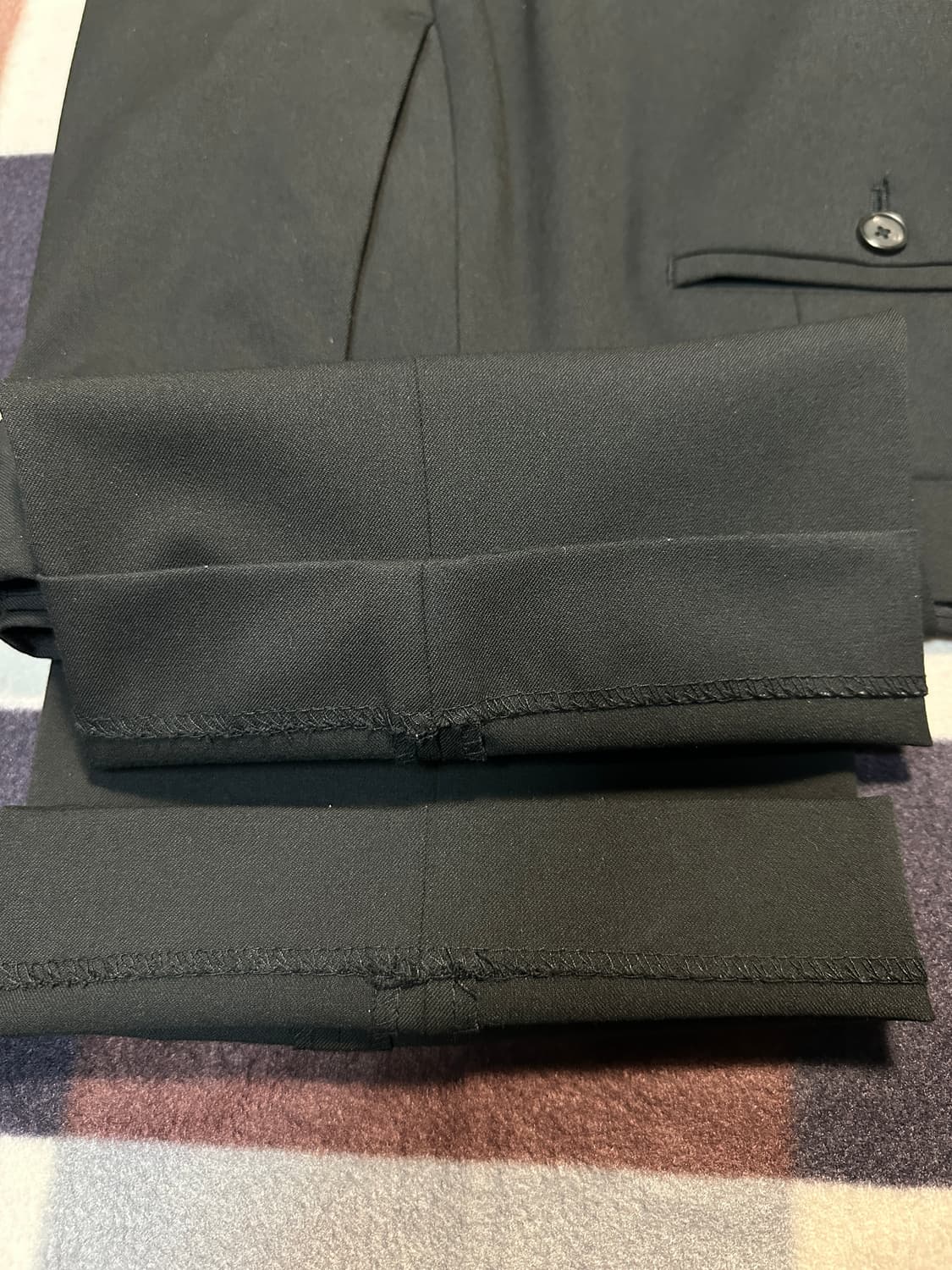 [무탠다드] 세미 와이드 히든 밴딩 슬랙스 [블랙] - 33 상품이미지9