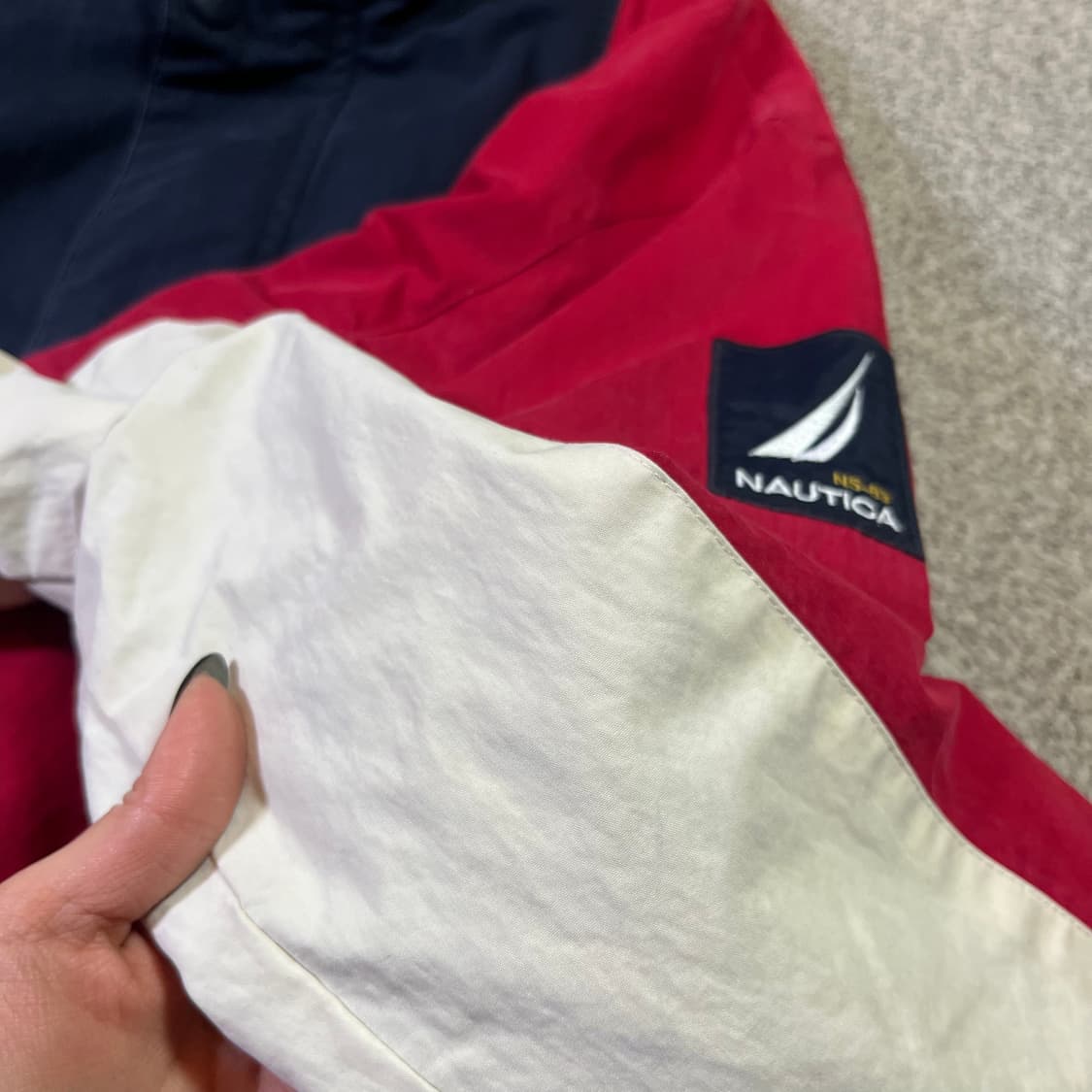 노티카 올드스쿨 배색 리버시블 블루종 상품이미지8