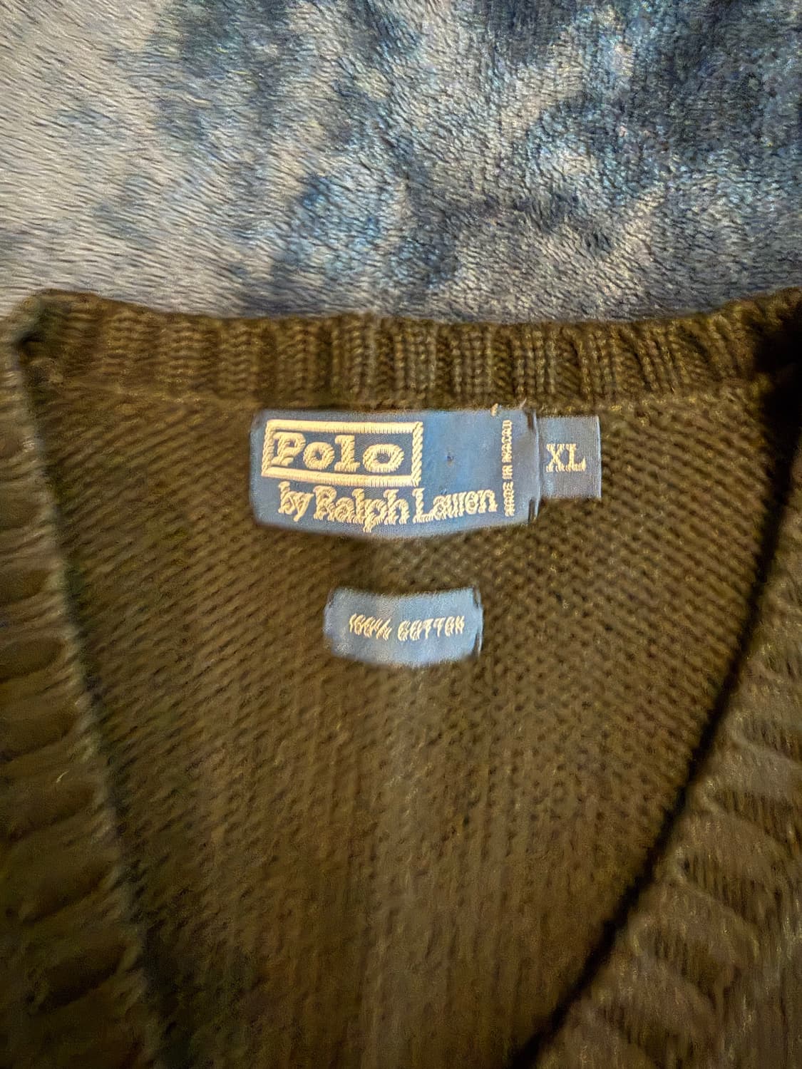 폴로 니트 조끼 블랙 xl 상품이미지2