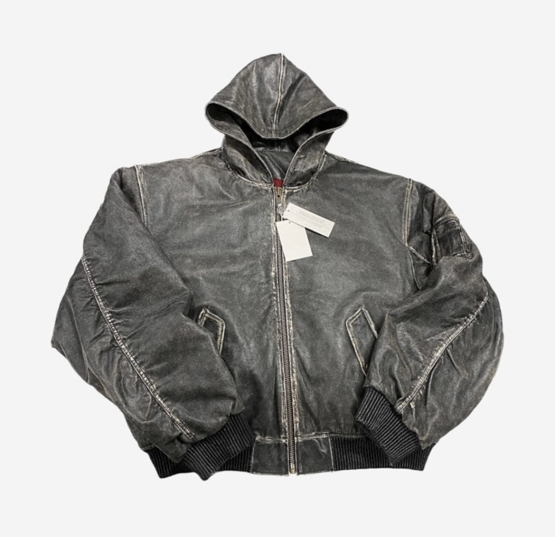 [구매글] 언더마이카 구발록 레더 봄버 상품이미지1