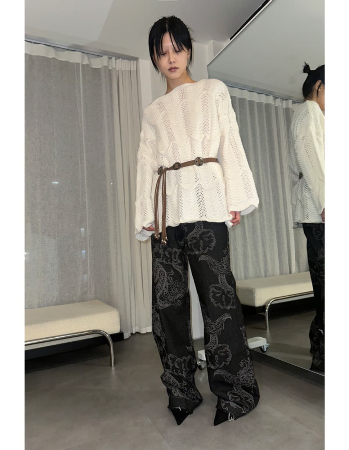 팁씨 dragon vintage denim pants 상품이미지6