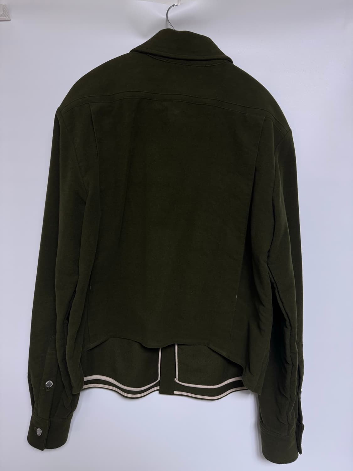 L] cmmawear 커마웨어 몰스킨 오버셔츠 올리브 상품이미지2