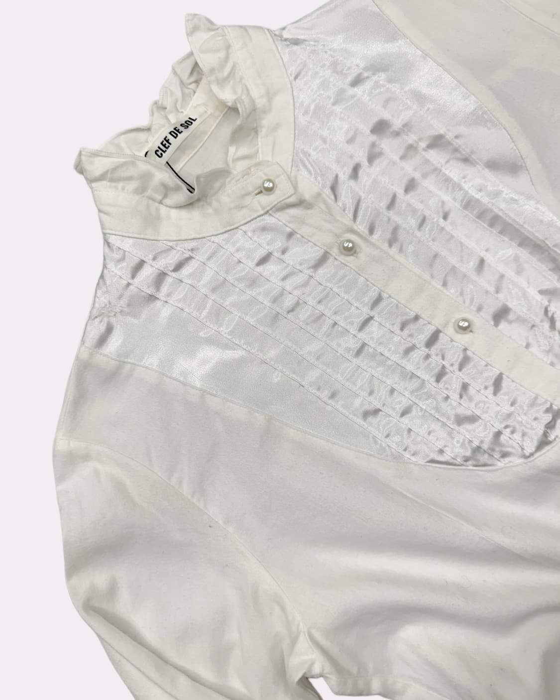 frill collar tuxedo blouse 상품이미지2