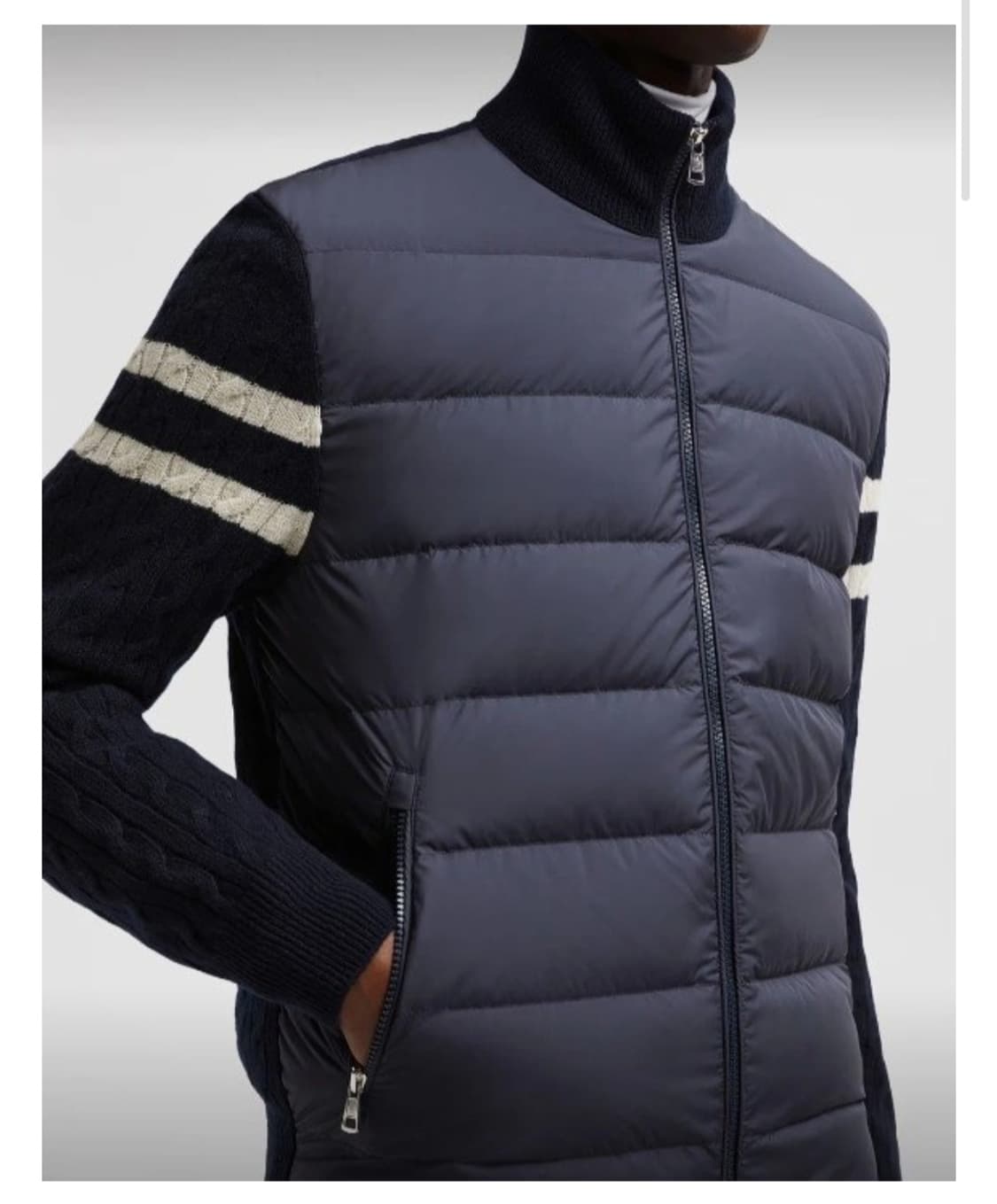 (새상품)몽클레어 니트패딩 그레이/블랙 남녀공용 상품이미지5