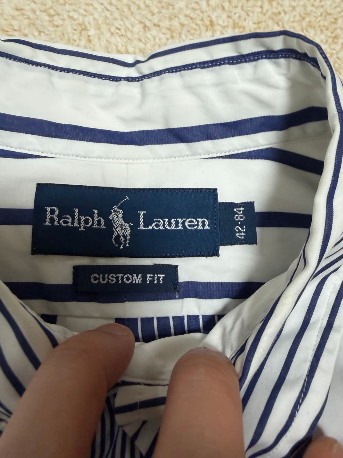 100-105) 폴로 랄프로렌 스트라이프 패턴 포플린 셔츠 상품이미지5