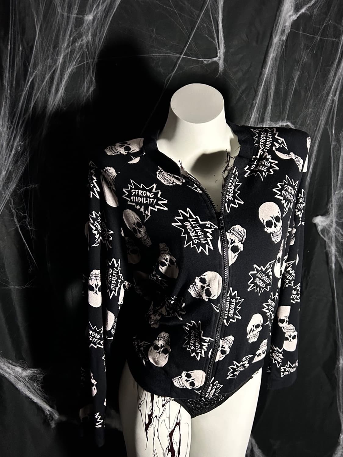 Dig Deep skull punk zip-up 상품이미지1