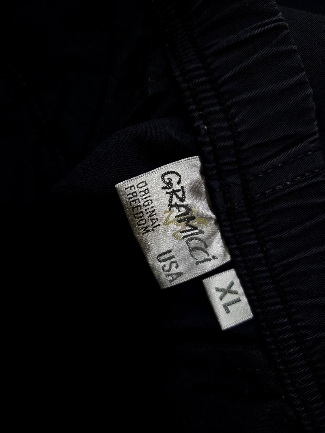 그라미치 다크 네이비 원워싱 코튼 팬츠 상품이미지6