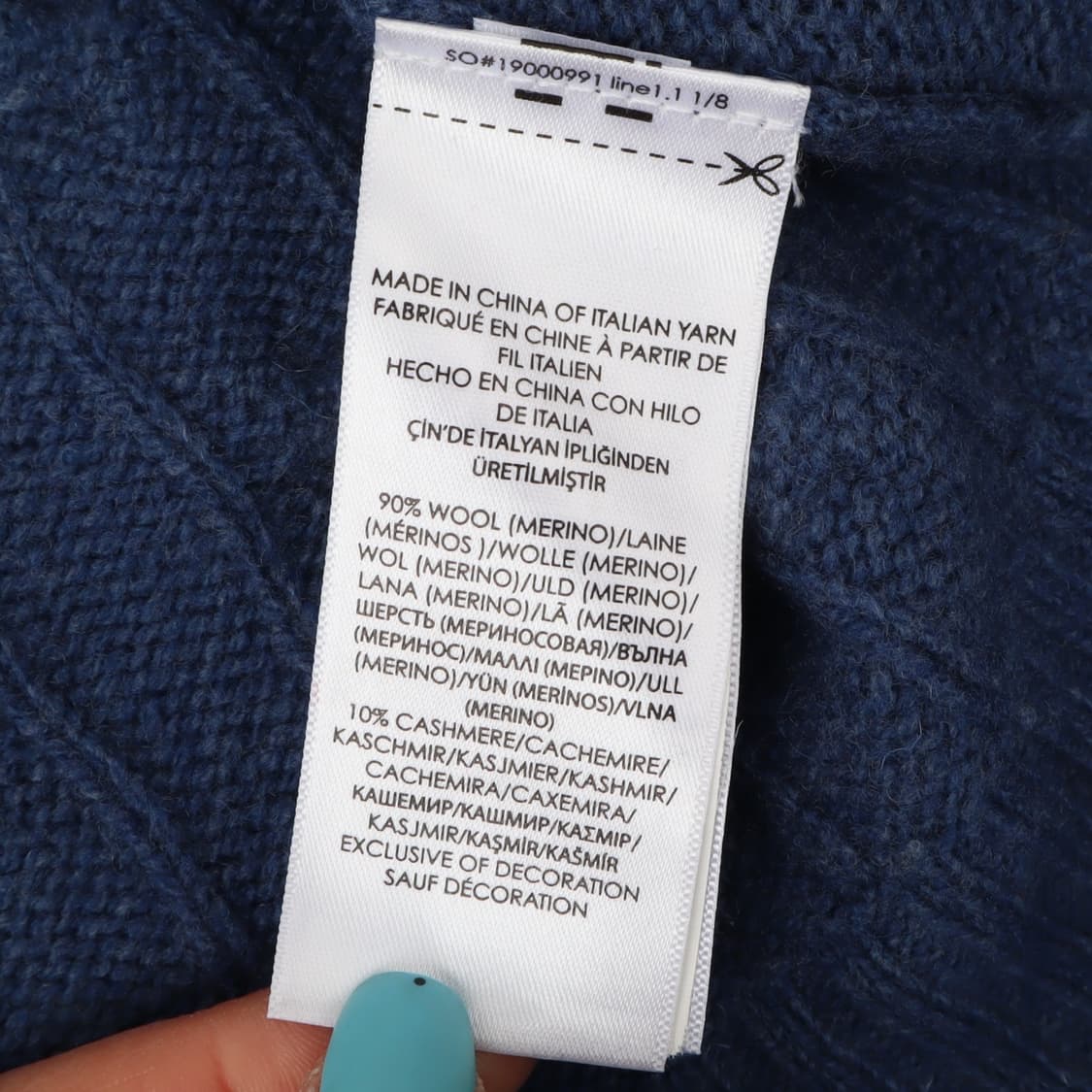 폴로 랄프로렌 블루 울 캐시미어 니트 상품이미지8