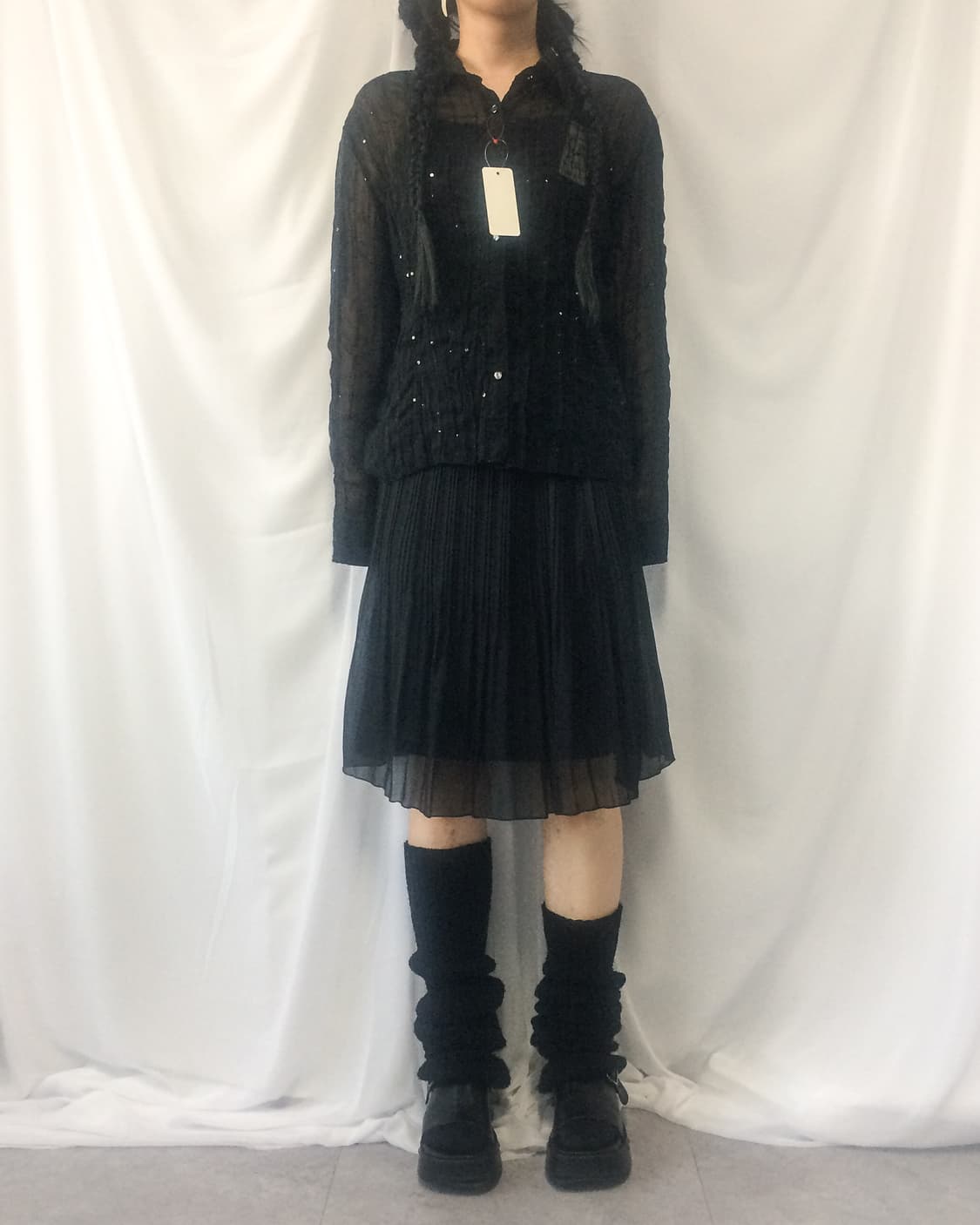 Pleats midi skirt 상품이미지5