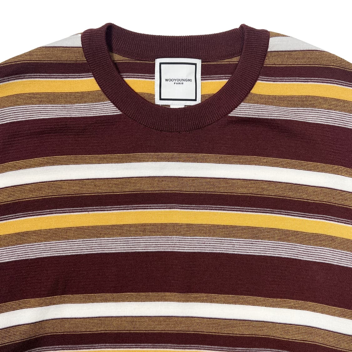 우영미 스트라이프 스웨터 브라운 - 25SS (50) 상품이미지3