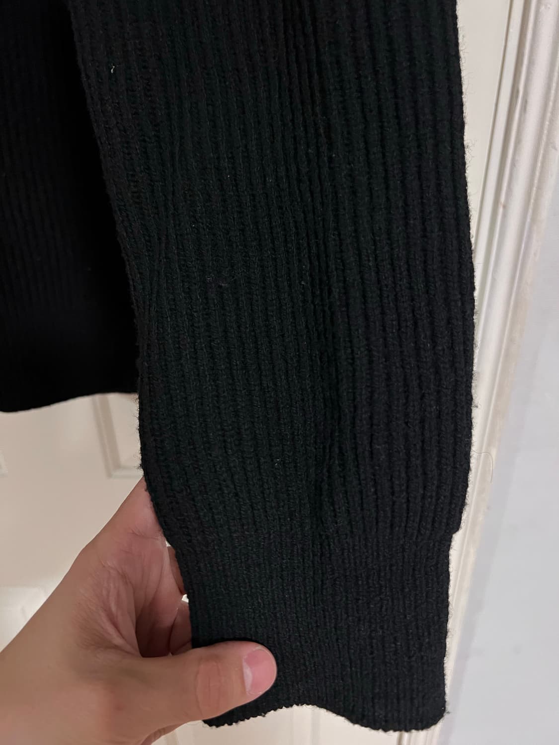 포터리 밀리터리 크루넥 니트 블랙-3사이즈 상품이미지8