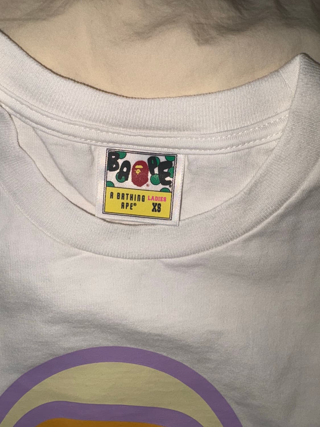 베이프 베이비 마일로 파스텔 멀티 반팔티 상품이미지4