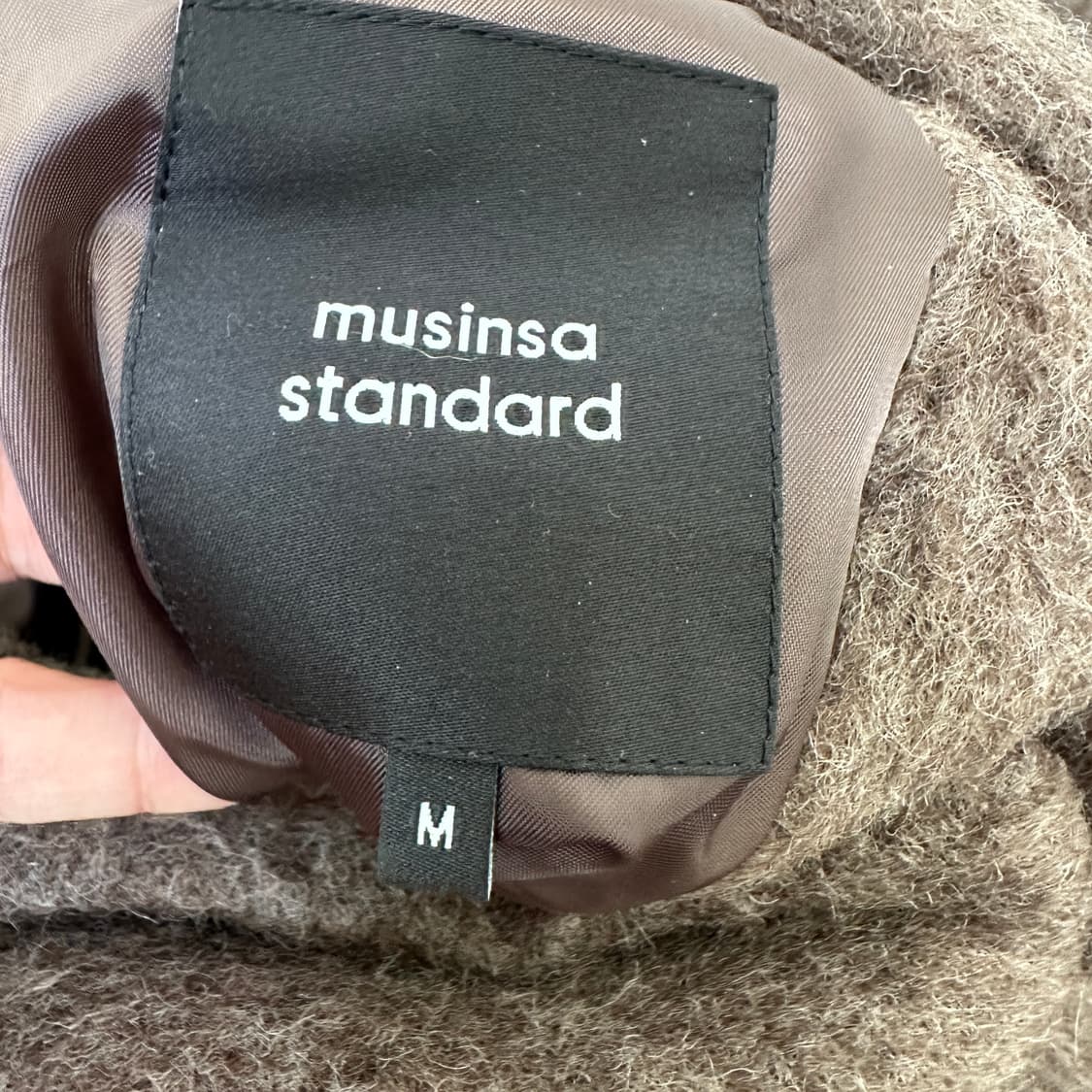 [M] 무신사스탠다드 알파카 롱 코트 상품이미지3