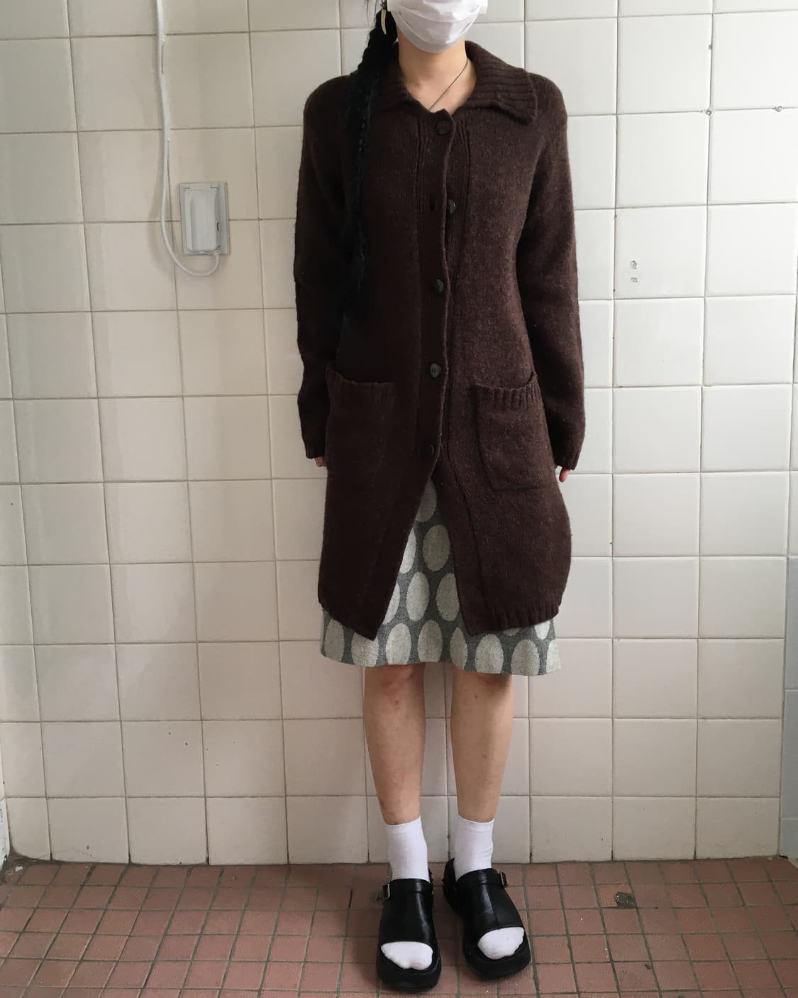 Collar knit long cardigan 상품이미지6