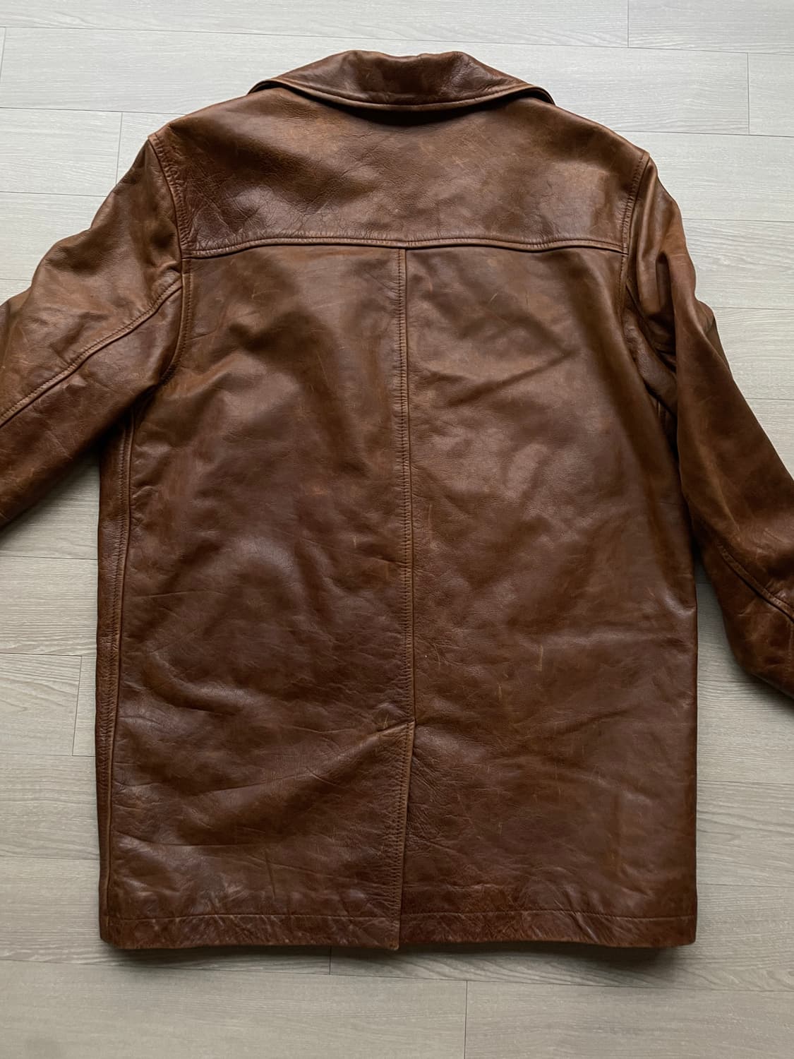 90s 올드갭 레더 카코트 브라운 gap carcoat 상품이미지10