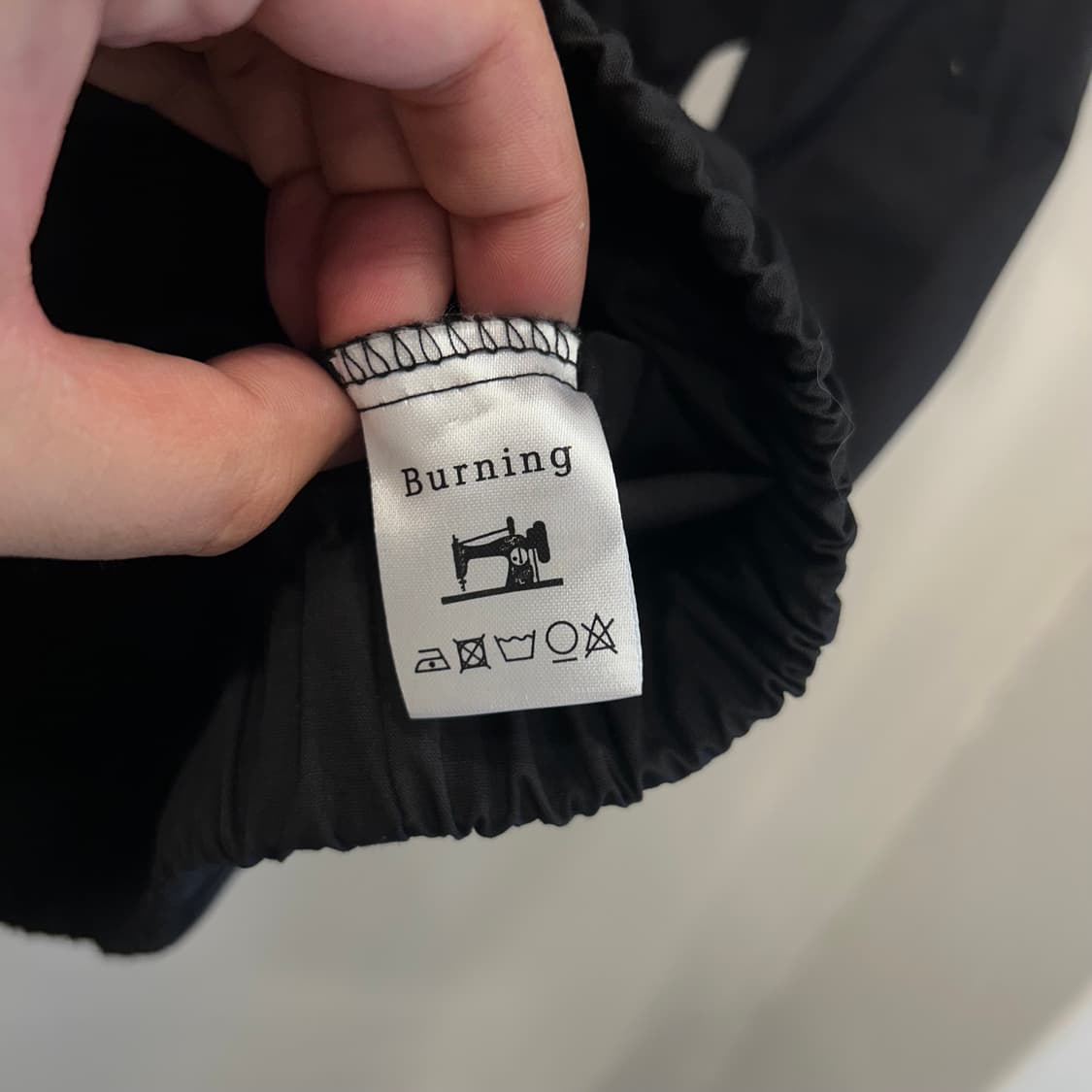 버닝 배색 반팔 나일론 집업 셔켓 상품이미지4