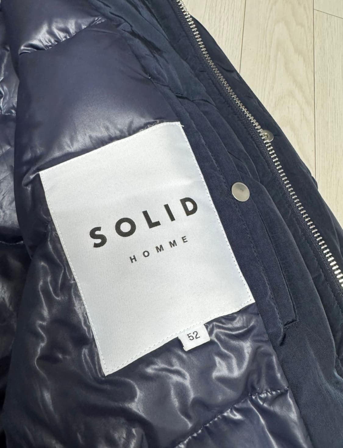 솔리드옴므 125패딩 네이비 52사이즈 상품이미지4