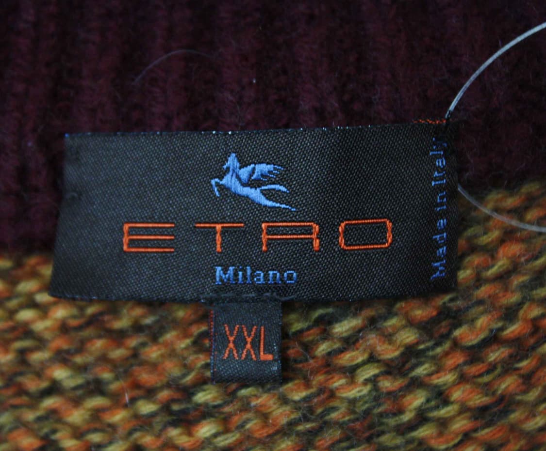 N-10402/에뜨로 정품 남성용 집업 가디건 105 상품이미지3