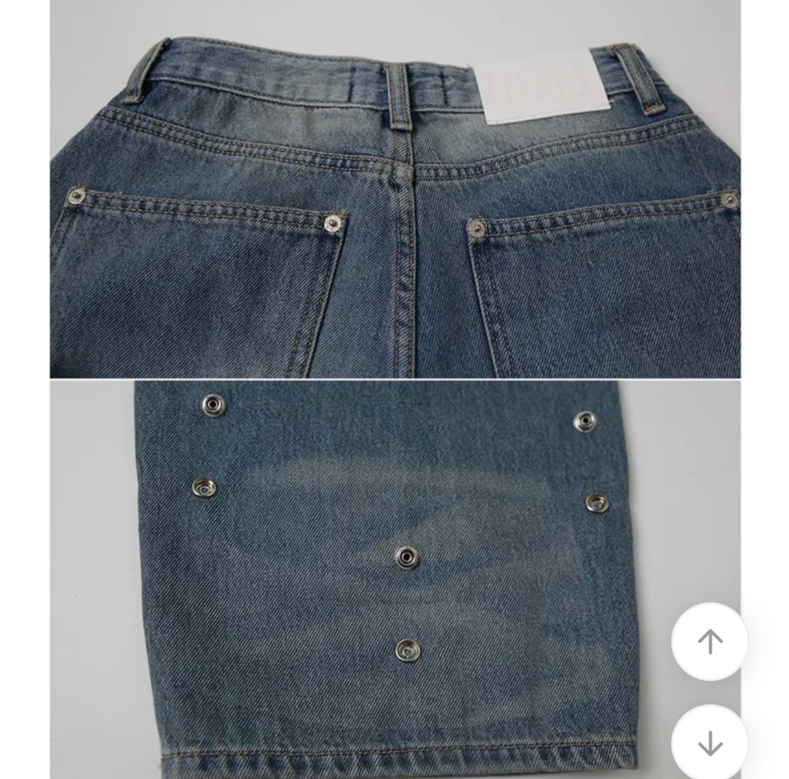ootj 와이드 스냅 데님 상품이미지2