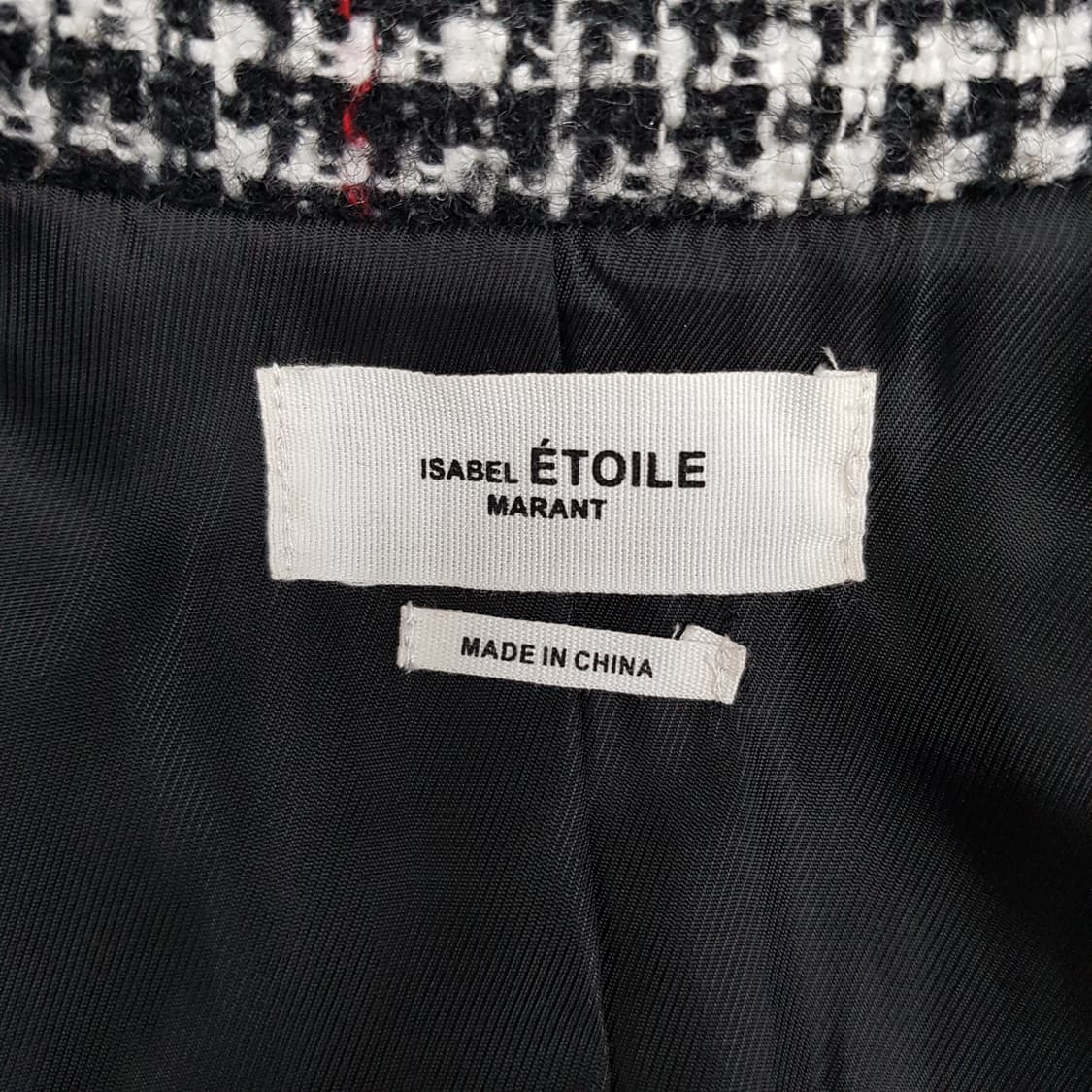 이자벨마랑 에뚜왈 버진울 트위드 체크 자켓 36사이즈 상품이미지8