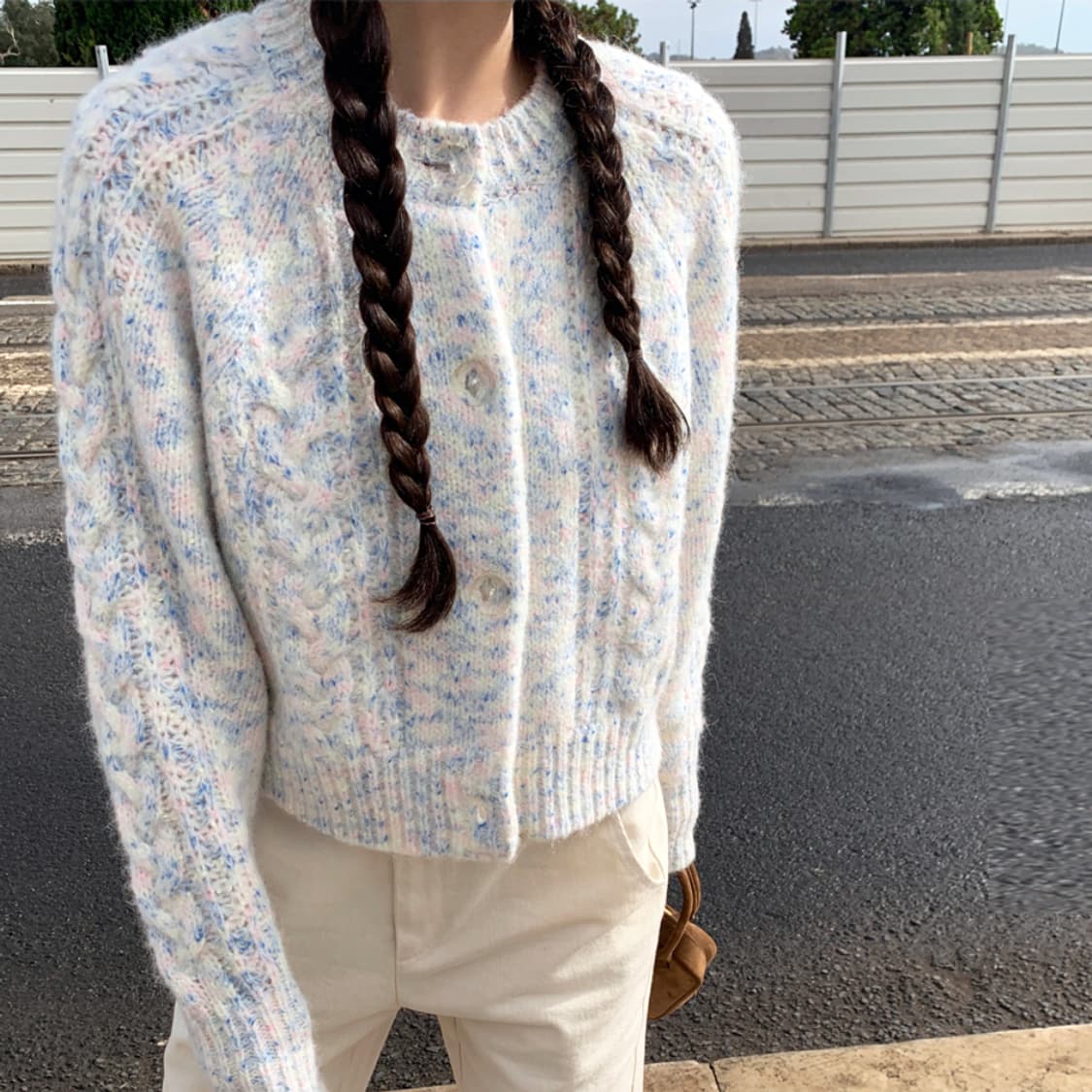 메이비베이비(MAYBEBABY) 디어리스트 블루소다 벌스데이가디건 새상품 상품이미지1