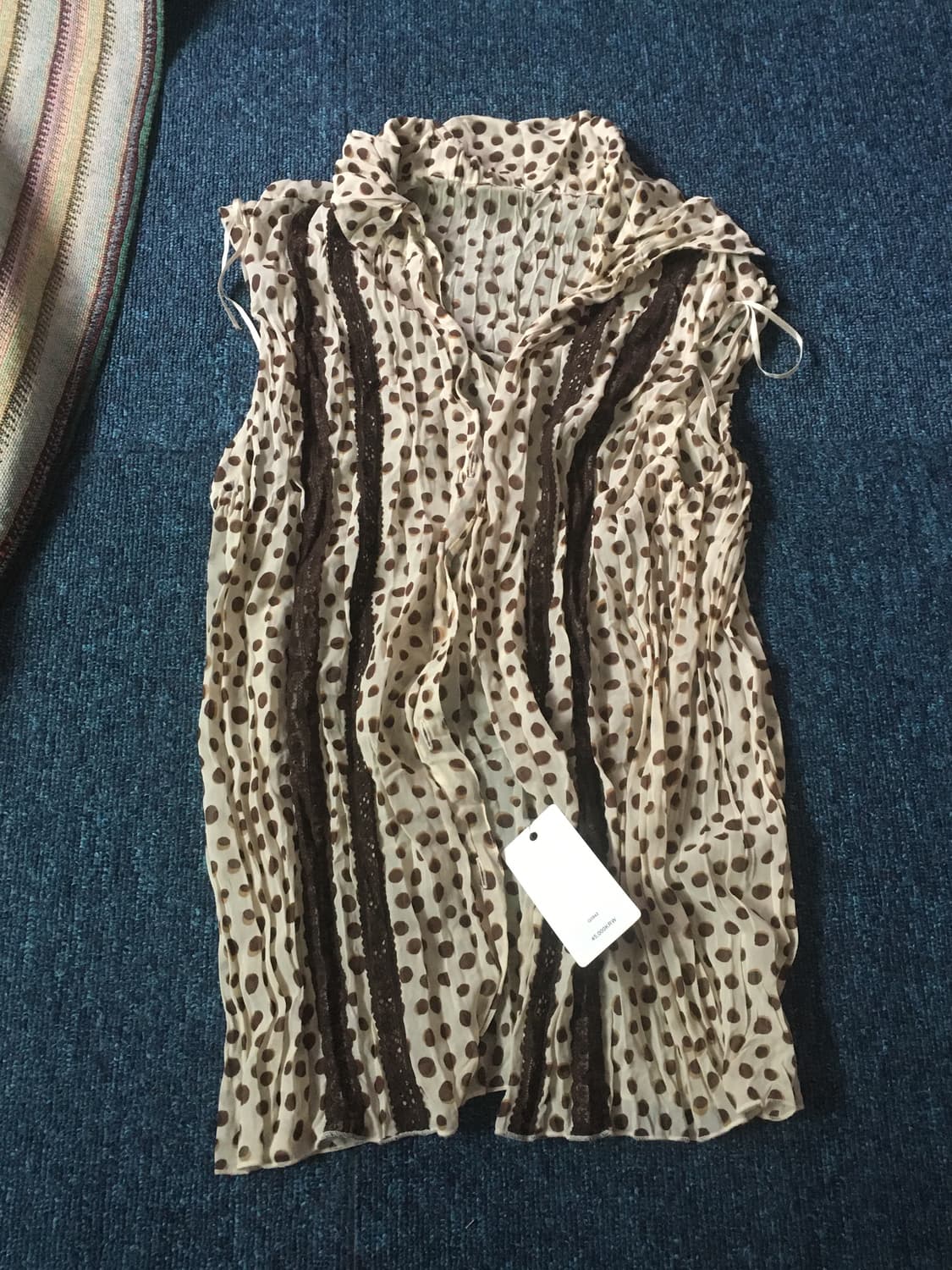 vintage dot sleeveless 상품이미지1