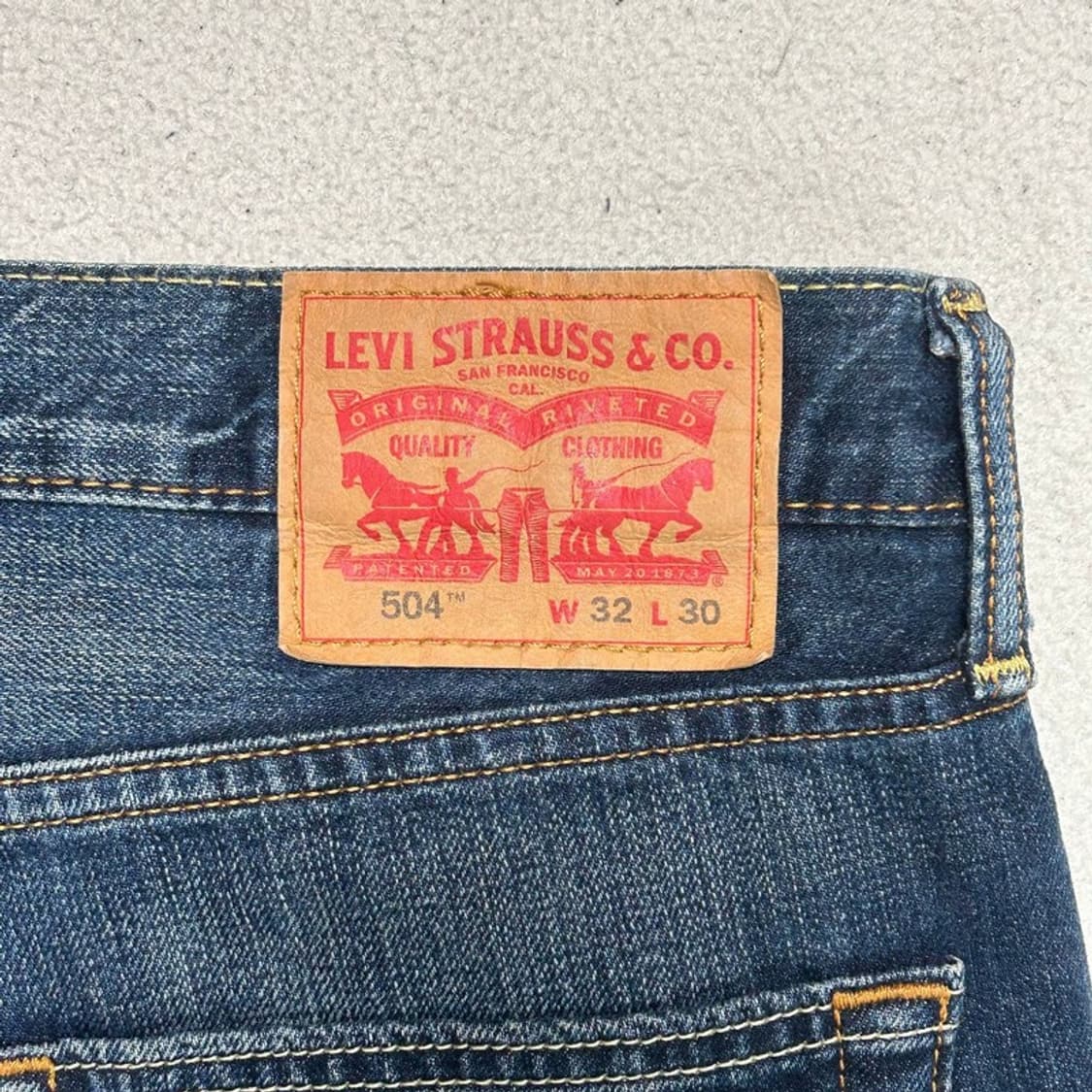 리바이스 504 스트레이트핏 데님팬츠 W32 L30 상품이미지7