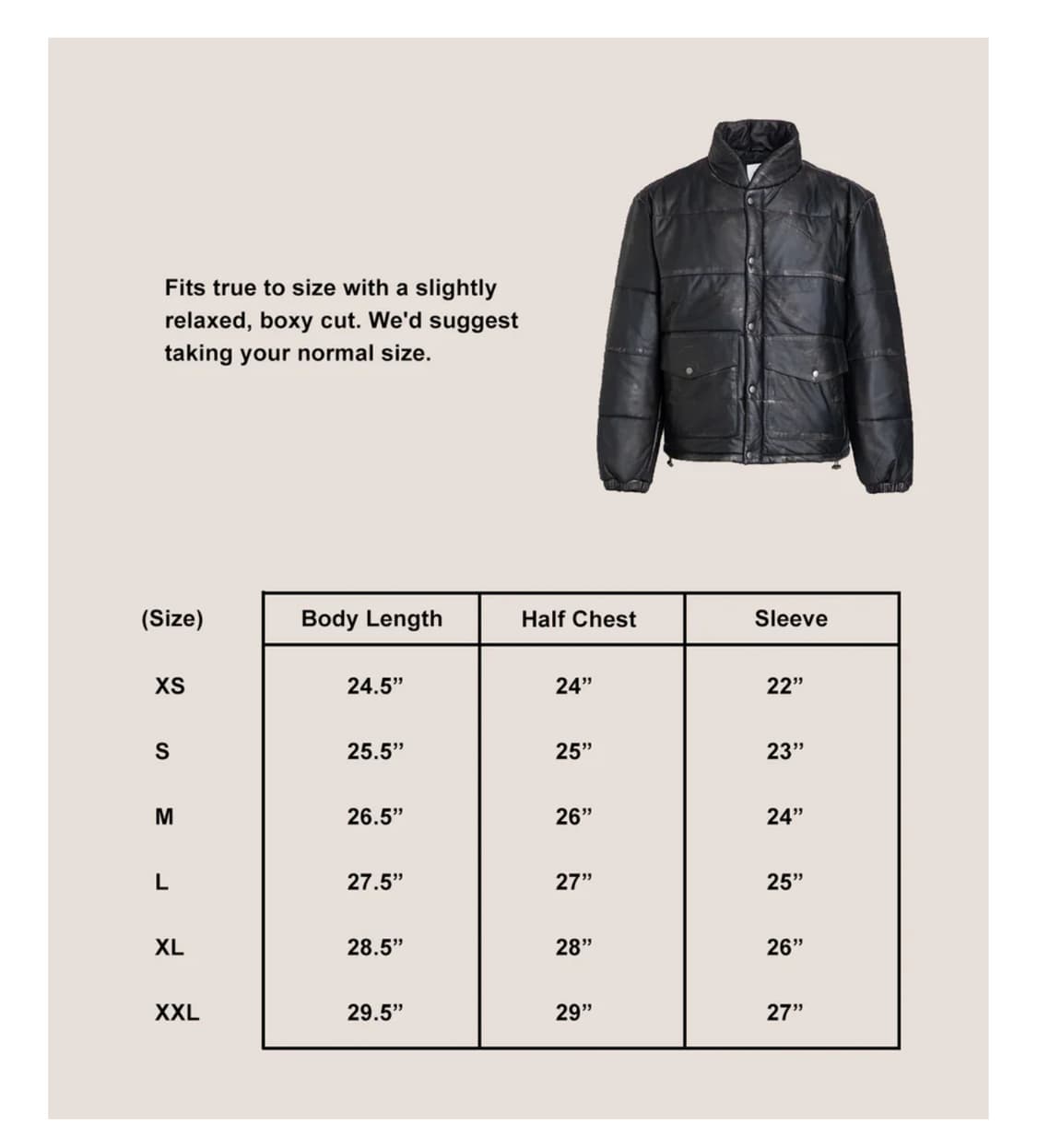 FOUND 디스트레스드 리얼 레더 가죽 패딩 상품이미지7