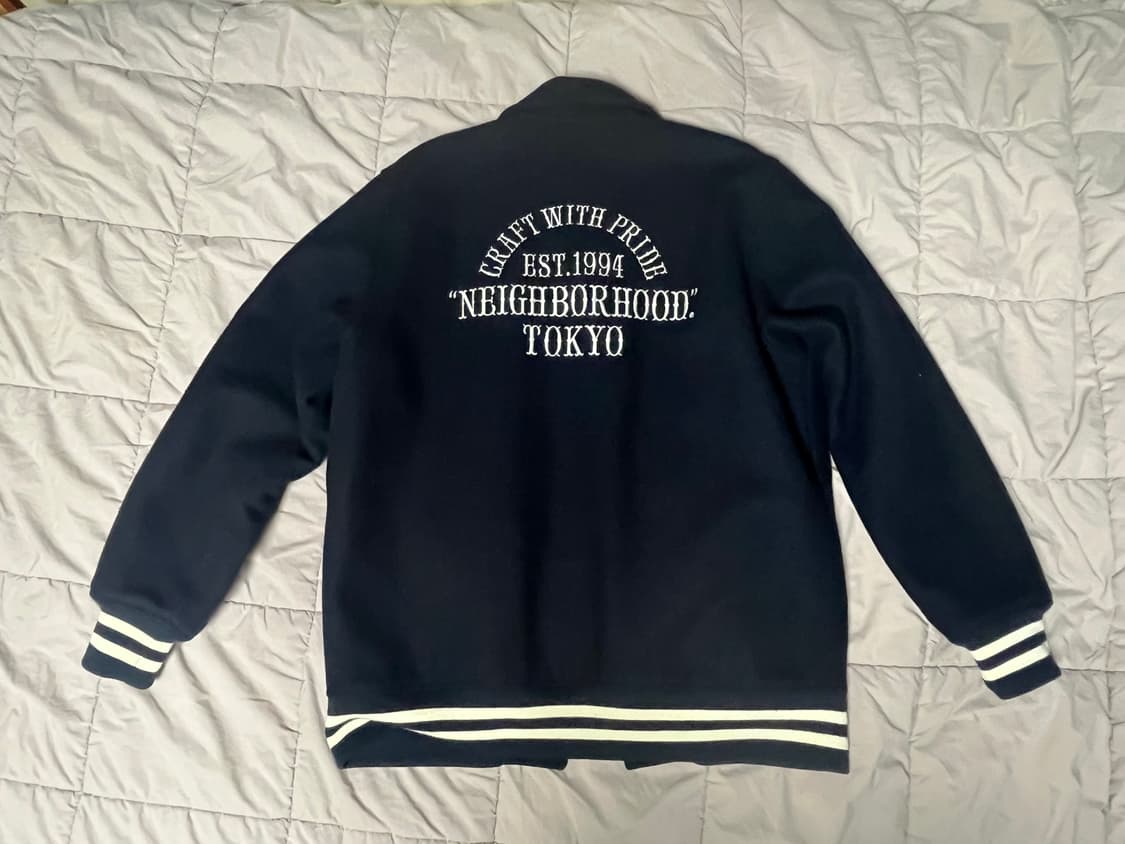 네이버후드 바시티 자켓 네이비 L 상품이미지2
