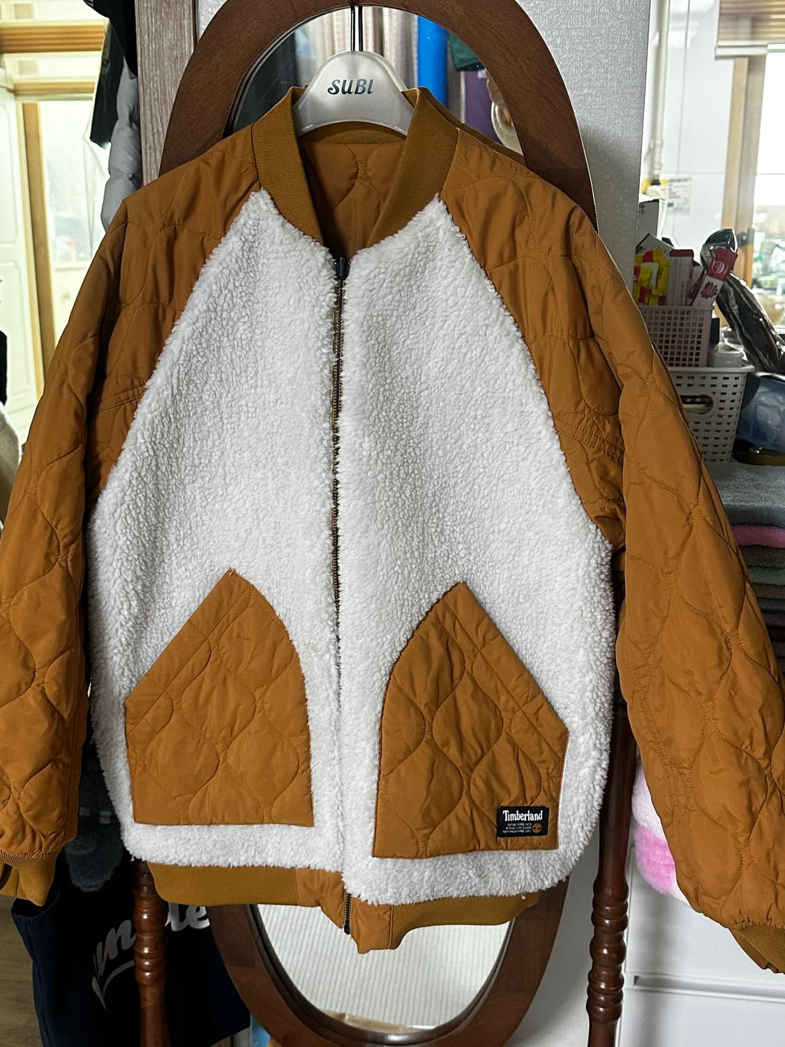 팀버랜드 퀄팅 리버시블 자켓 상품이미지3