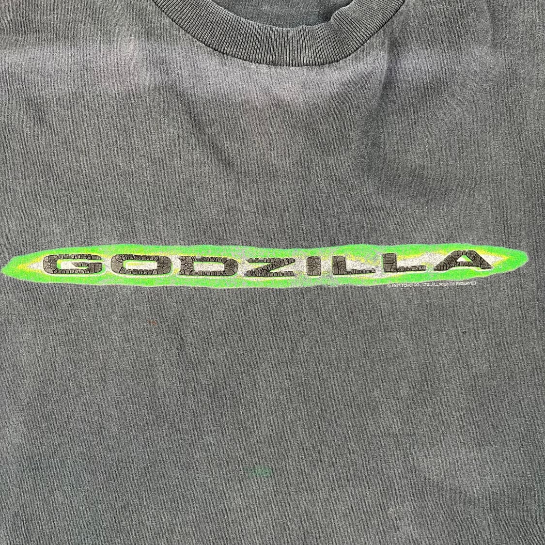 빈티지 고질라 1997 무비 반팔티 상품이미지5