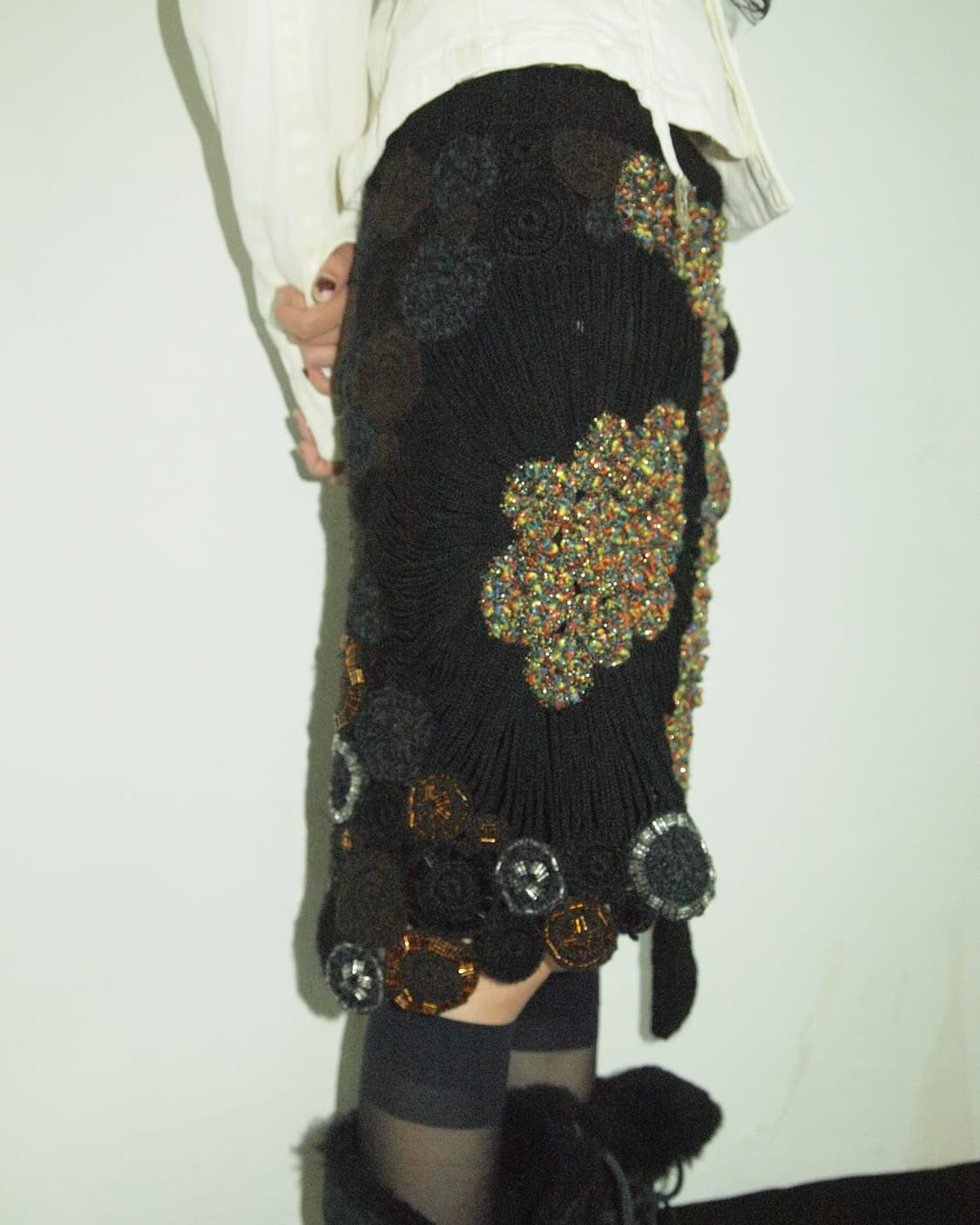 rare* 리스토 빔빌로스키 글리터 니트 케이프 상품이미지5