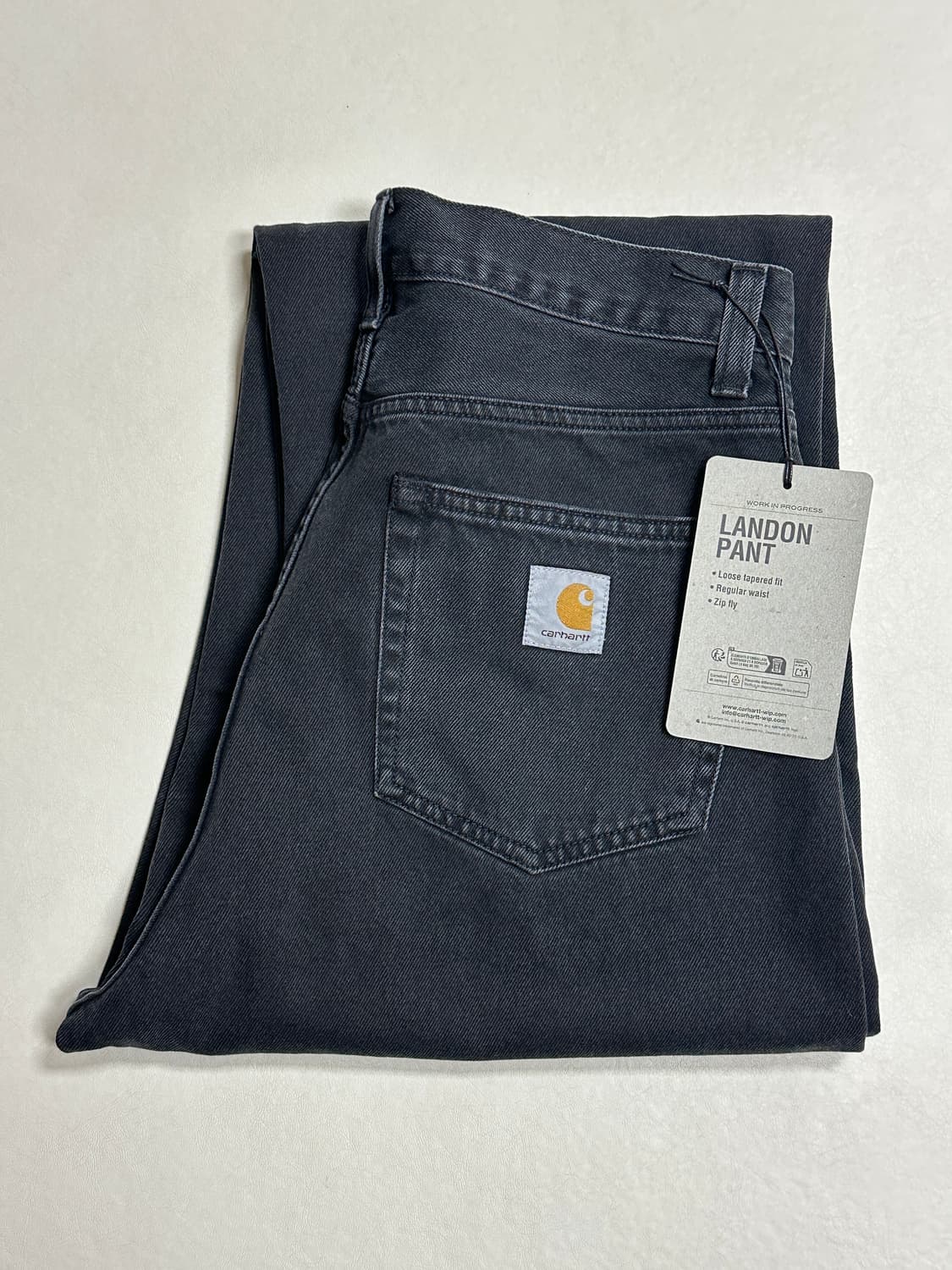 칼하트 랜든 팬츠 / 블랙 스톤워시드 32 상품이미지5