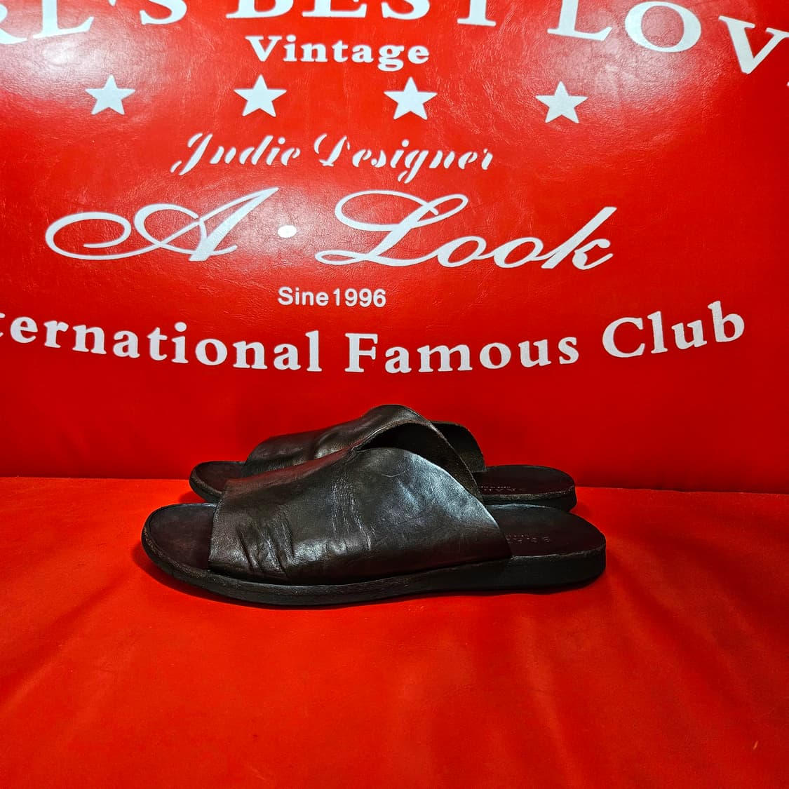 브라도르(Brador) in Italy 브이컷 가죽 슬리퍼 37.5 상품이미지4