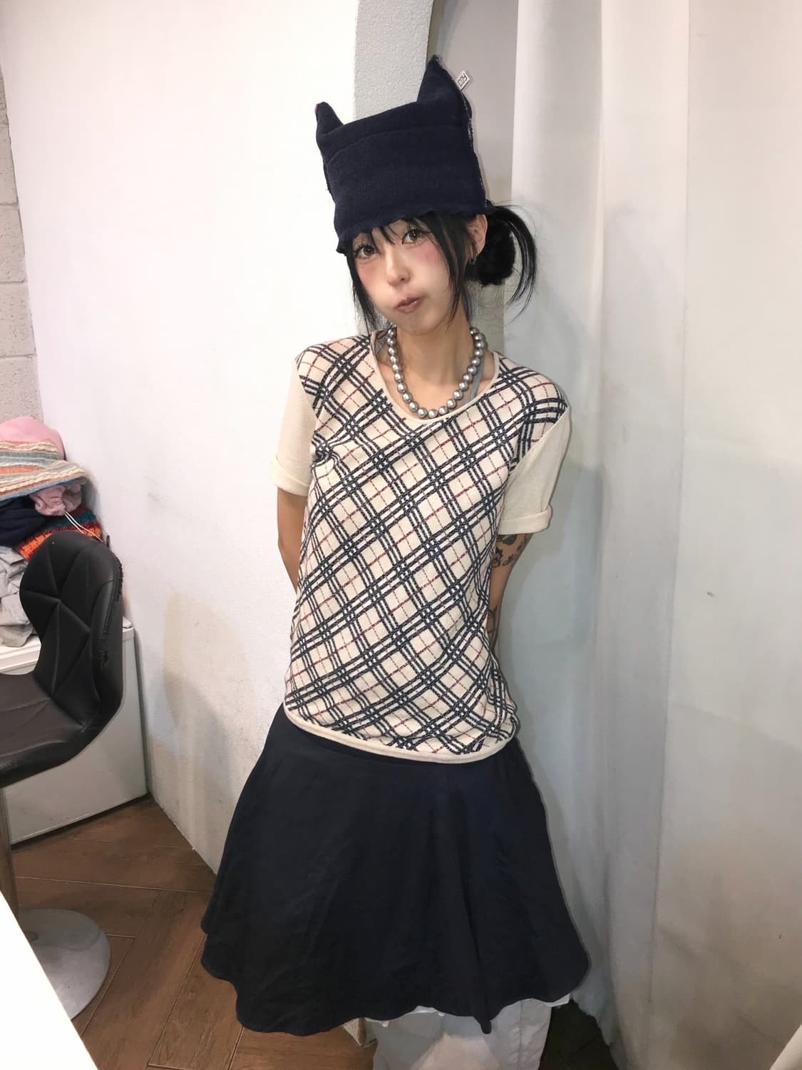 Burberry Nova Check Half Knit 상품이미지2