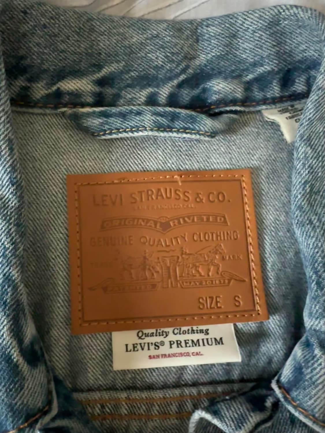 리바이스 트러커 데님자켓 S판매 상품이미지2