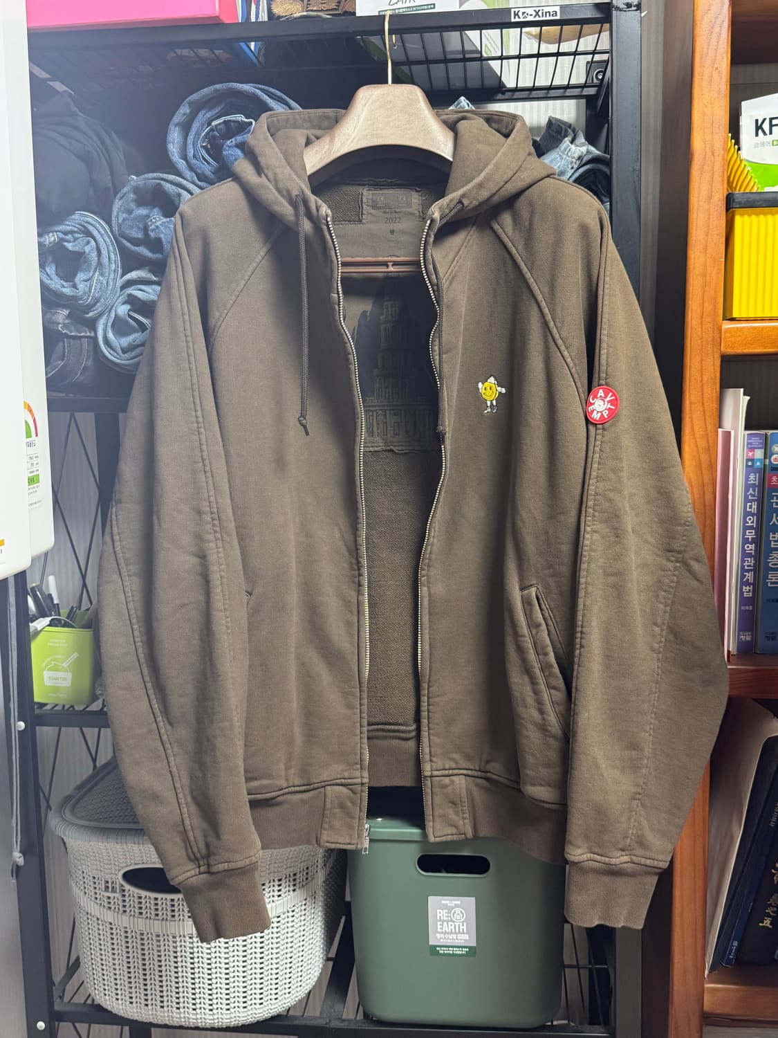 카브엠트 22fw 오버다이 지그보이 후드집업 XL 상품이미지2