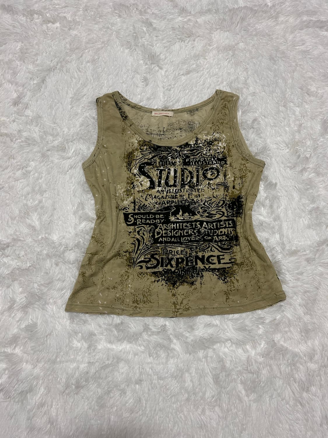 punk cubic detailed y2k sleeveless 상품이미지2