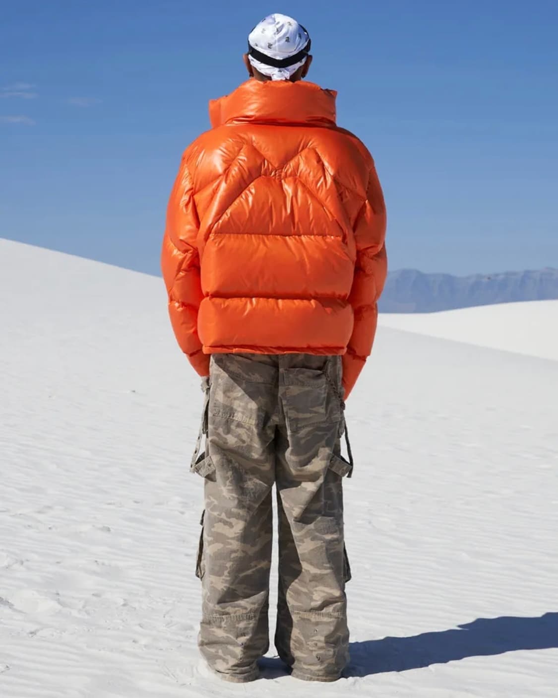 [새상품] LEEY 엠보로고 오버사이즈 푸퍼 재킷 오렌지 (현 YEEL) 상품이미지7