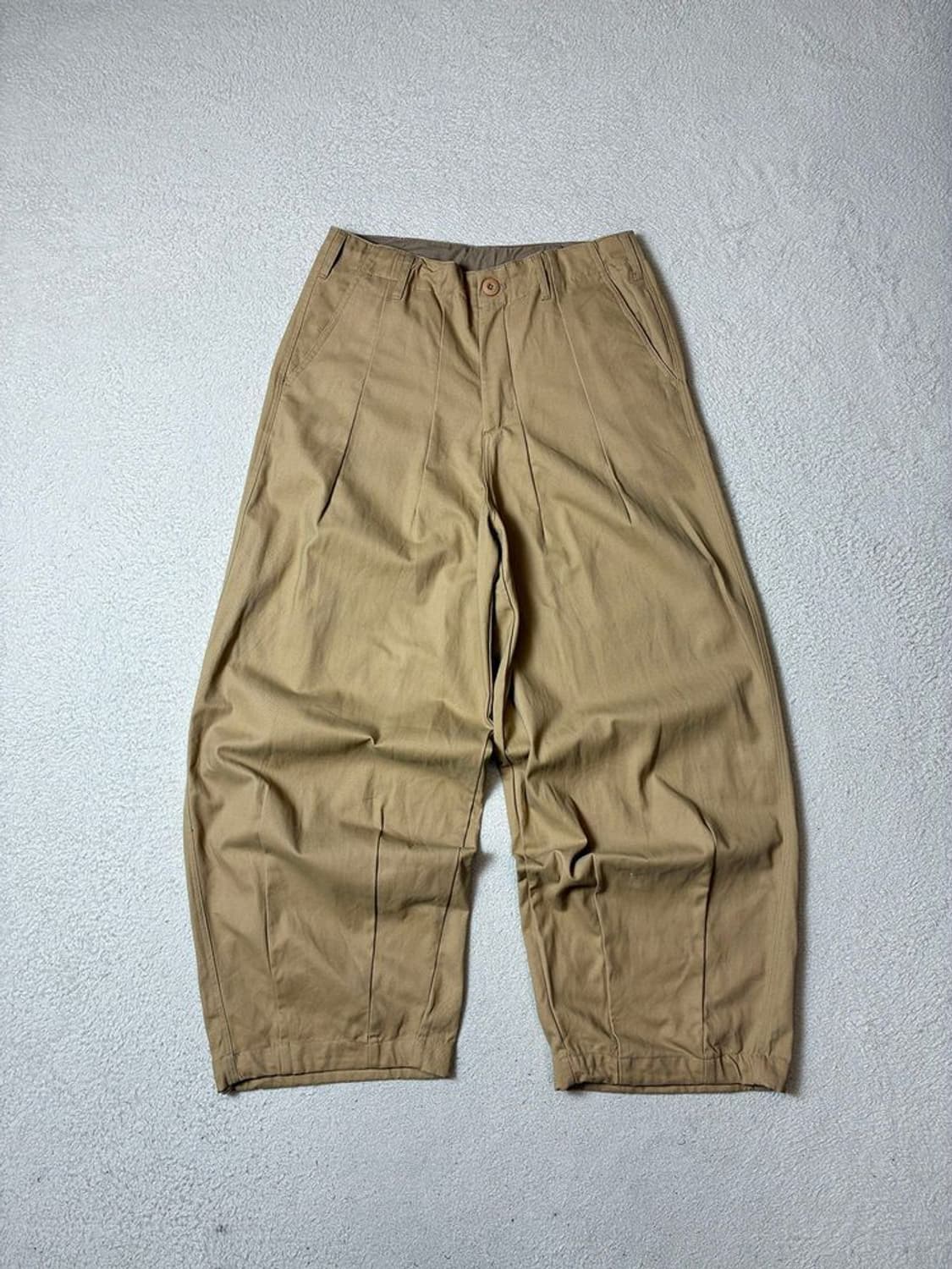 트래블 쓰리턱 벌룬 와이드 팬츠 PN7654 상품이미지1