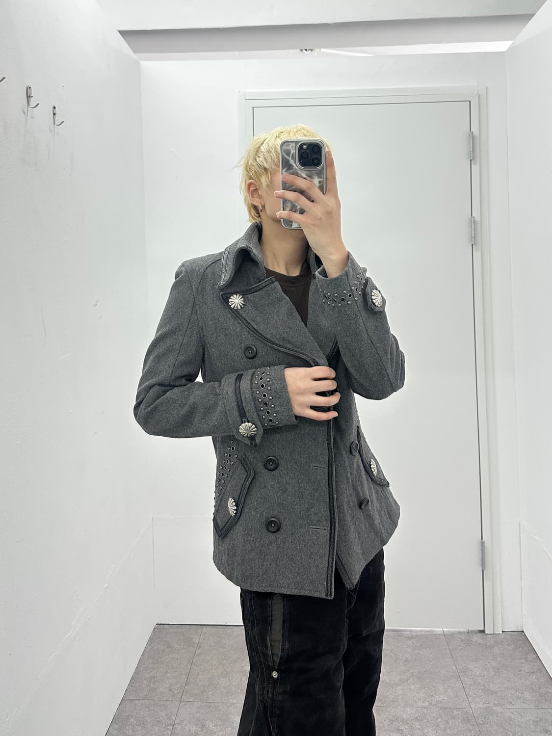 MIDAS stud leather trimming double 상품이미지10